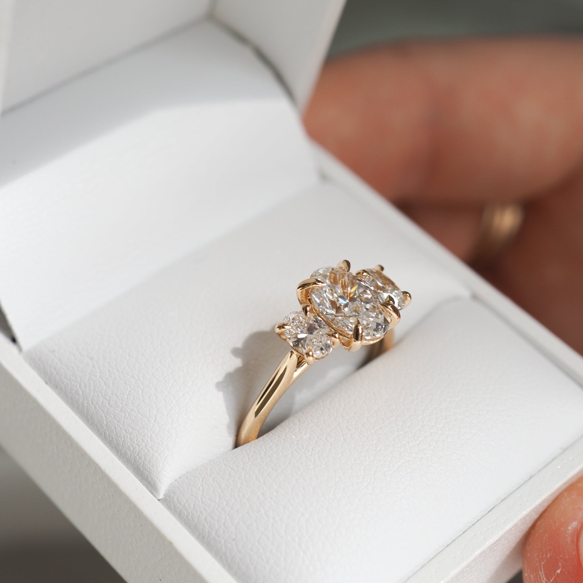 Eva  Emerald Lab-Grown Diamond Engagement Ring – Kate & Kole