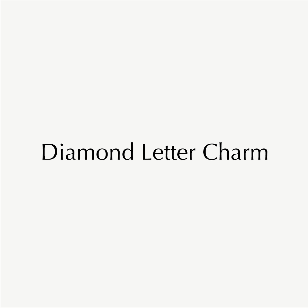 Diamante letter sale charms