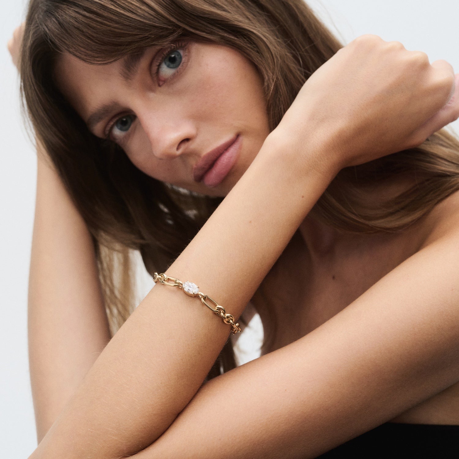 Bold Link | Oval Lab-Grown Diamond Bracelet