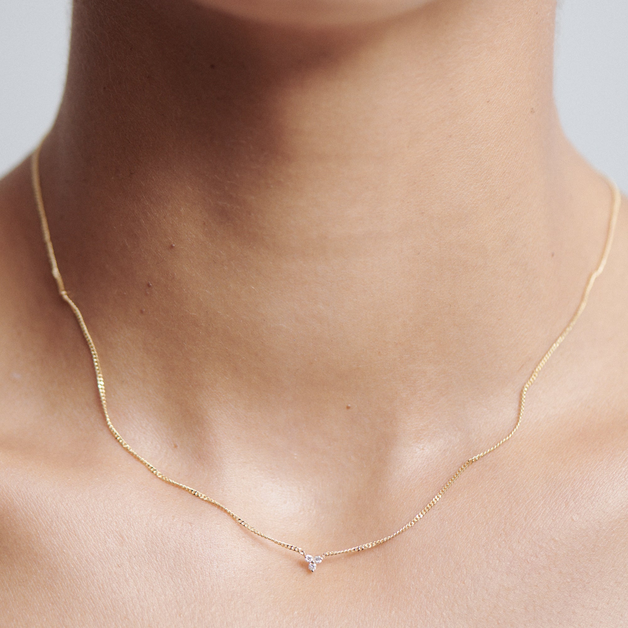 Therefore Necklace | Round Lab-Grown Diamond Trio Necklace