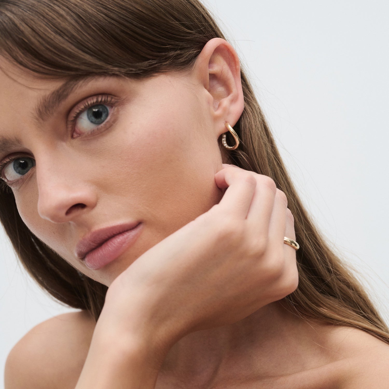 Awa Hoops | Lab-Grown Diamond Set Earrings