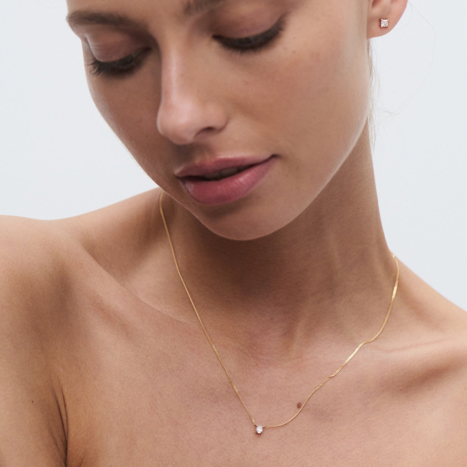 Solitaire Necklace | Oval Lab-Grown Diamond Necklace