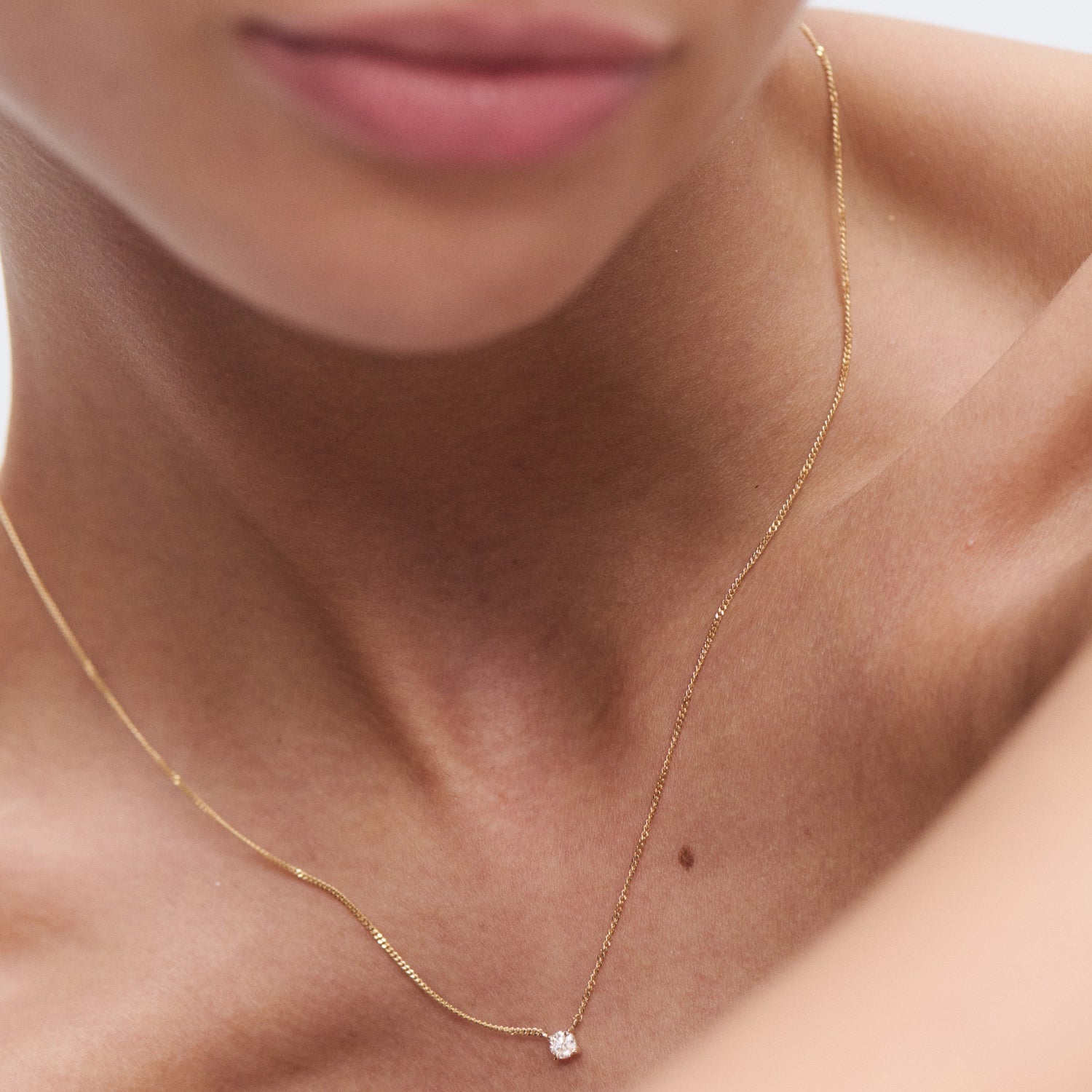 Solitaire Necklace | Brilliant Cut Round Lab-Grown Diamond Necklace