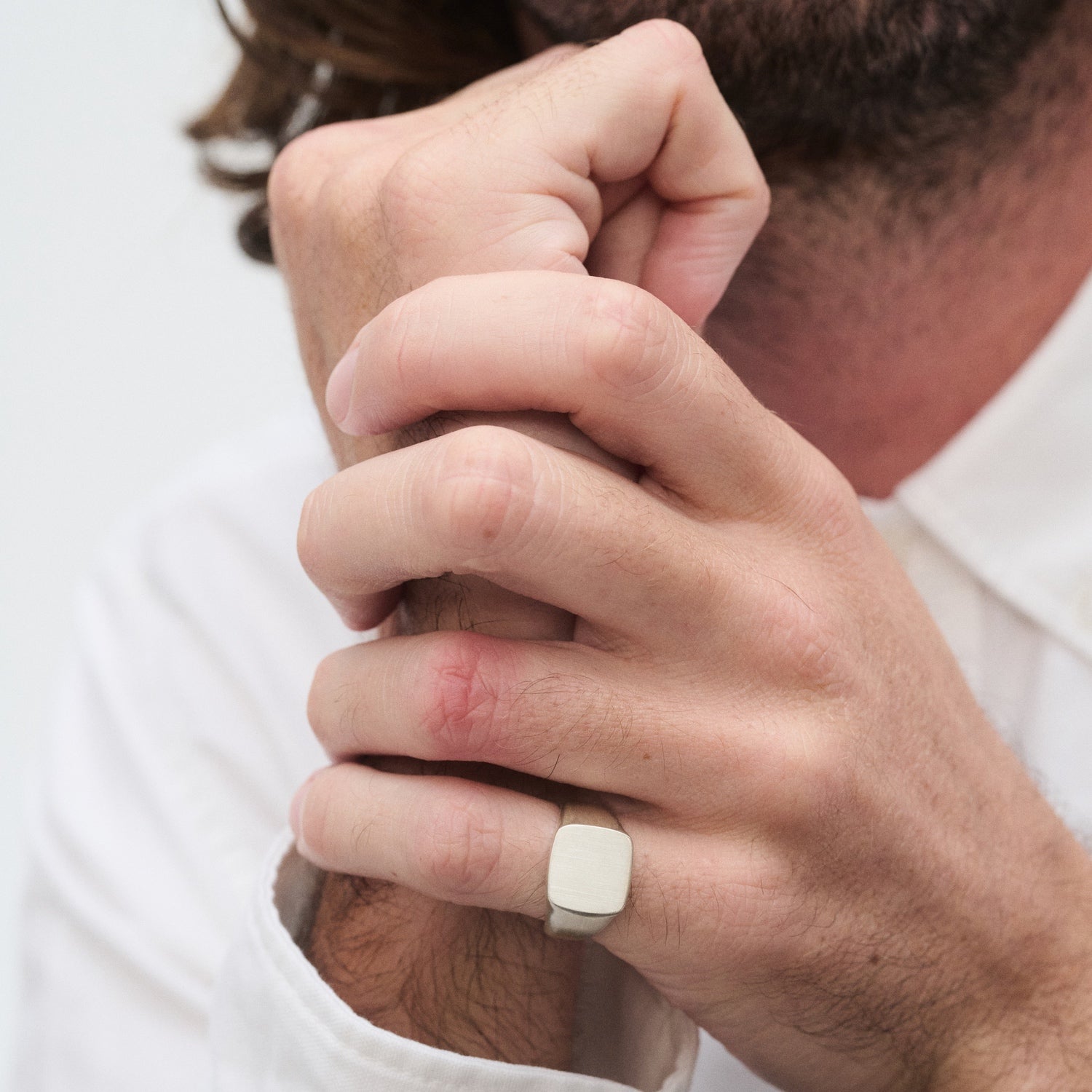 Bold Square Signet | Large Solid Signet Ring