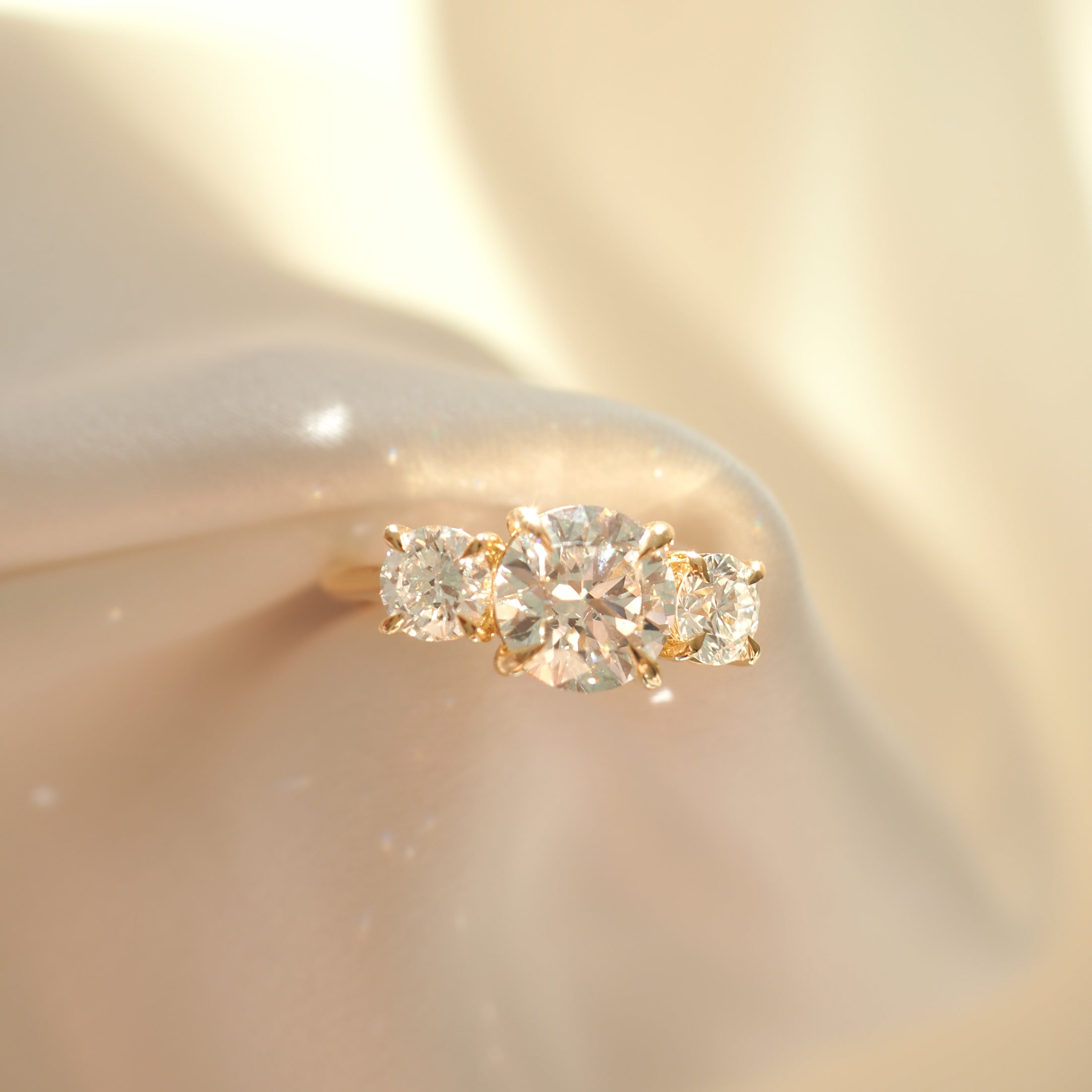 Amora | 3ct Round Lab-Grown Diamond Ring