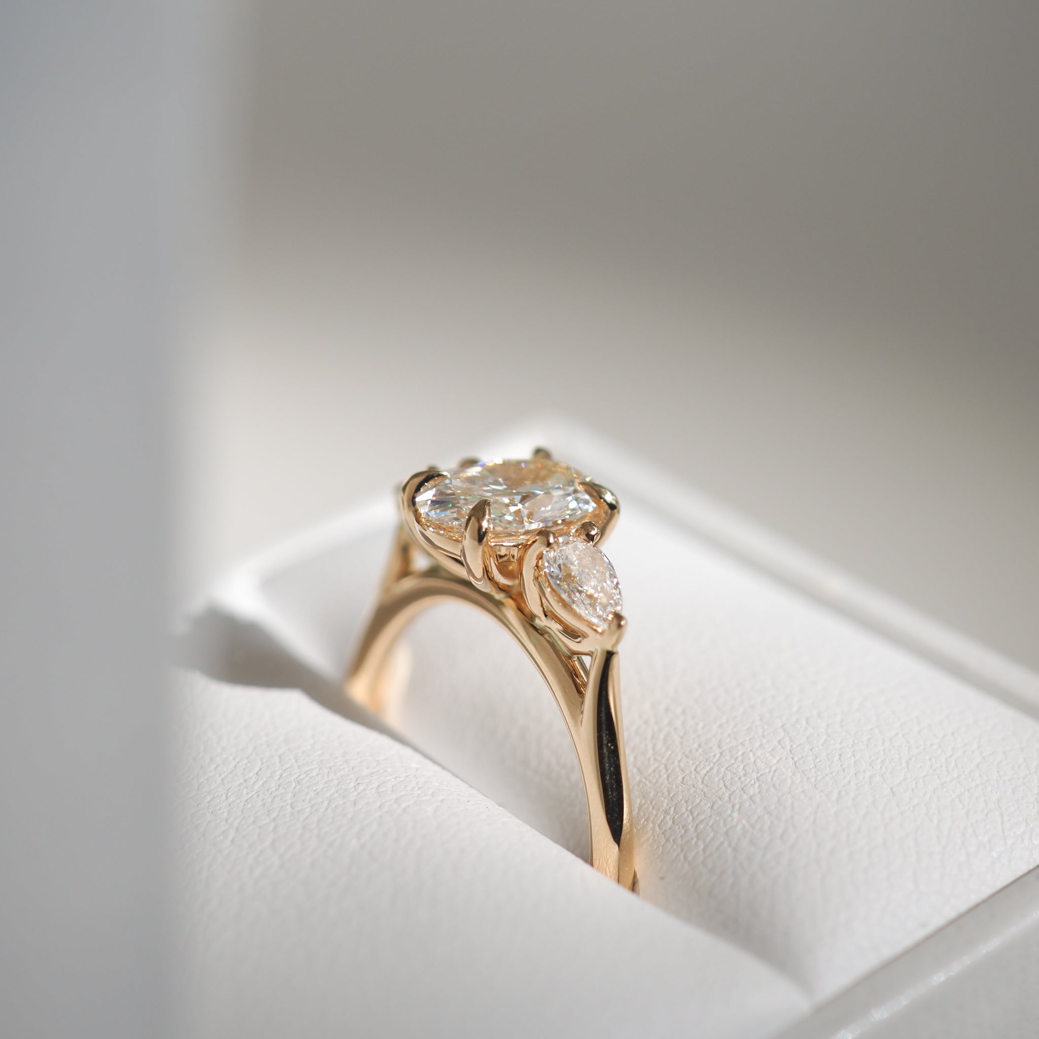 Ania | Oval & Pear Lab-Grown Diamond Engagement Ring