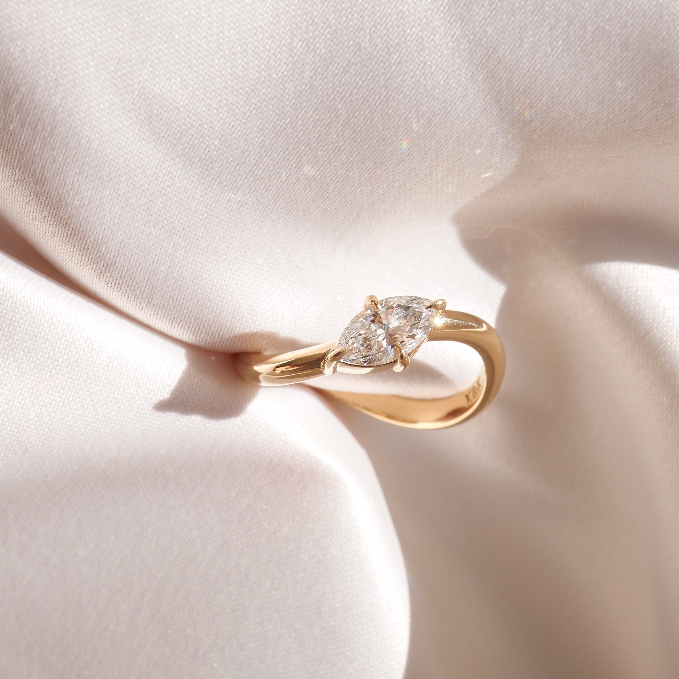 Awa Fine Marquise | 0.5ct Solitaire Ring