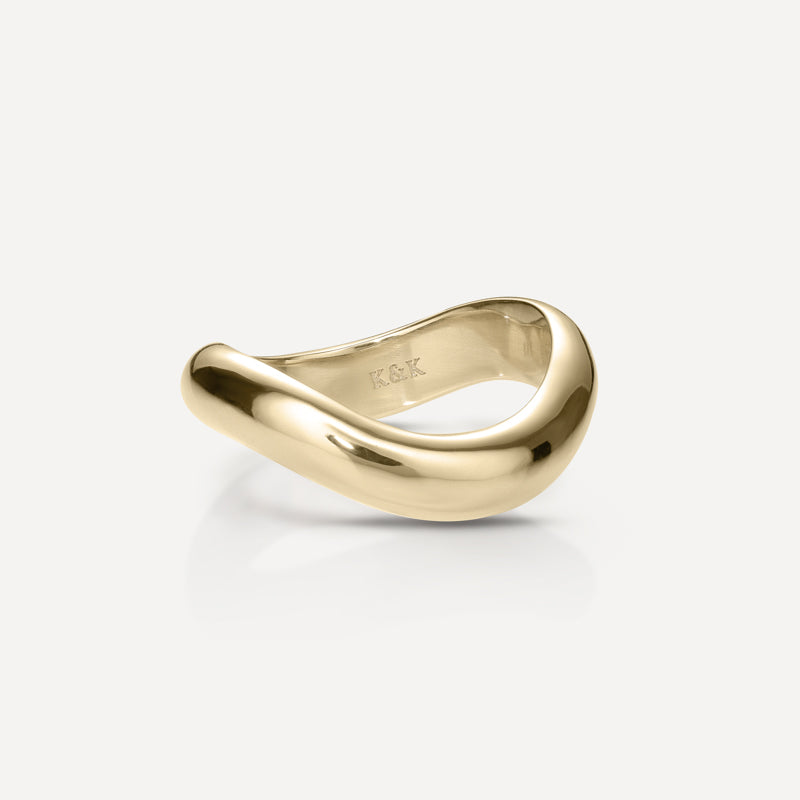 Awa | Wave Wedding Ring