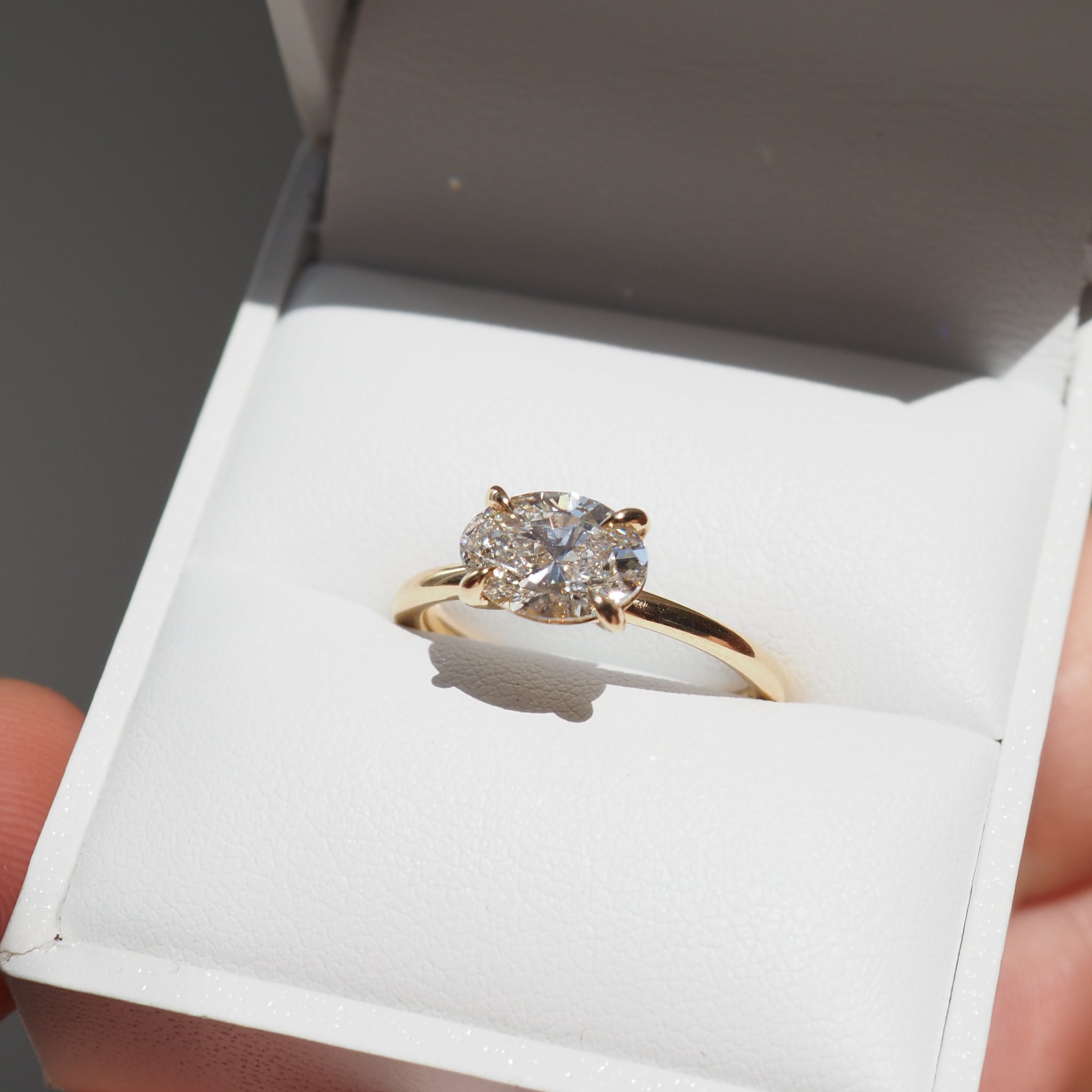 Ayla | Oval Lab-Grown Diamond Engagement Ring