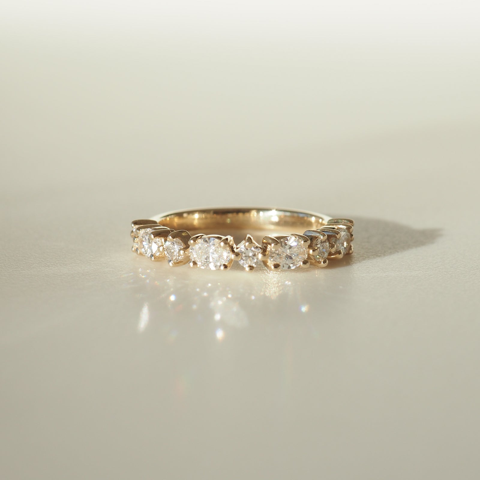 Celeste | Oval & Round Cut Lab-Grown Diamond Wedding Ring