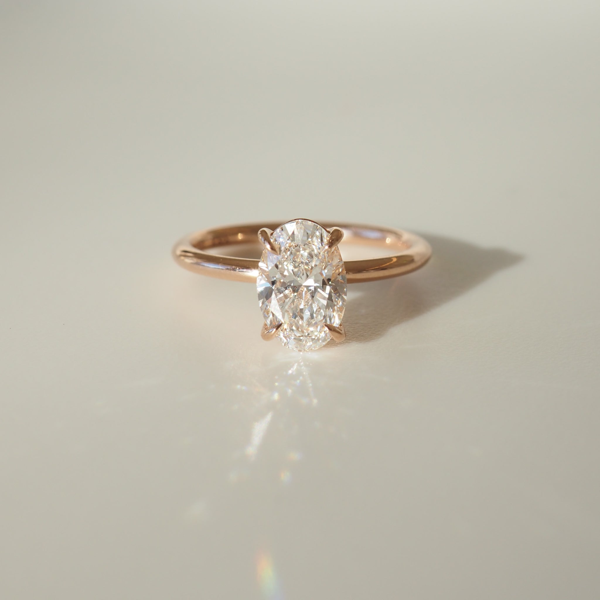 Clara | 1.53ct Oval Diamond Engagement Ring Ready To Wear
