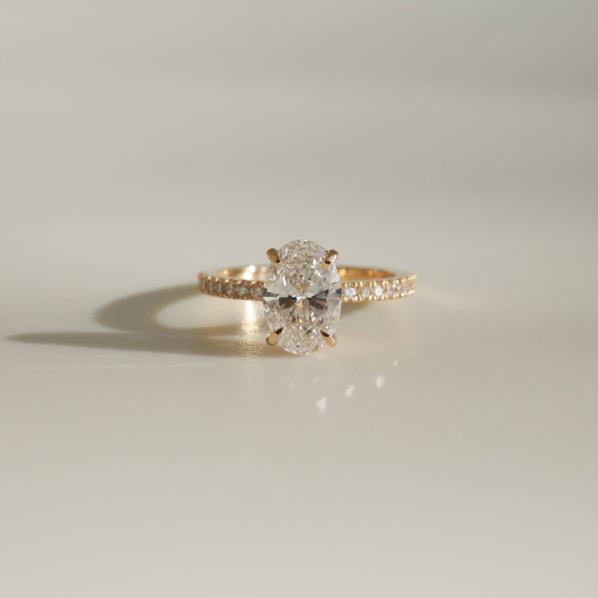 Clara | 1.54ct Oval Diamond Engagement Ring Ready To Wear