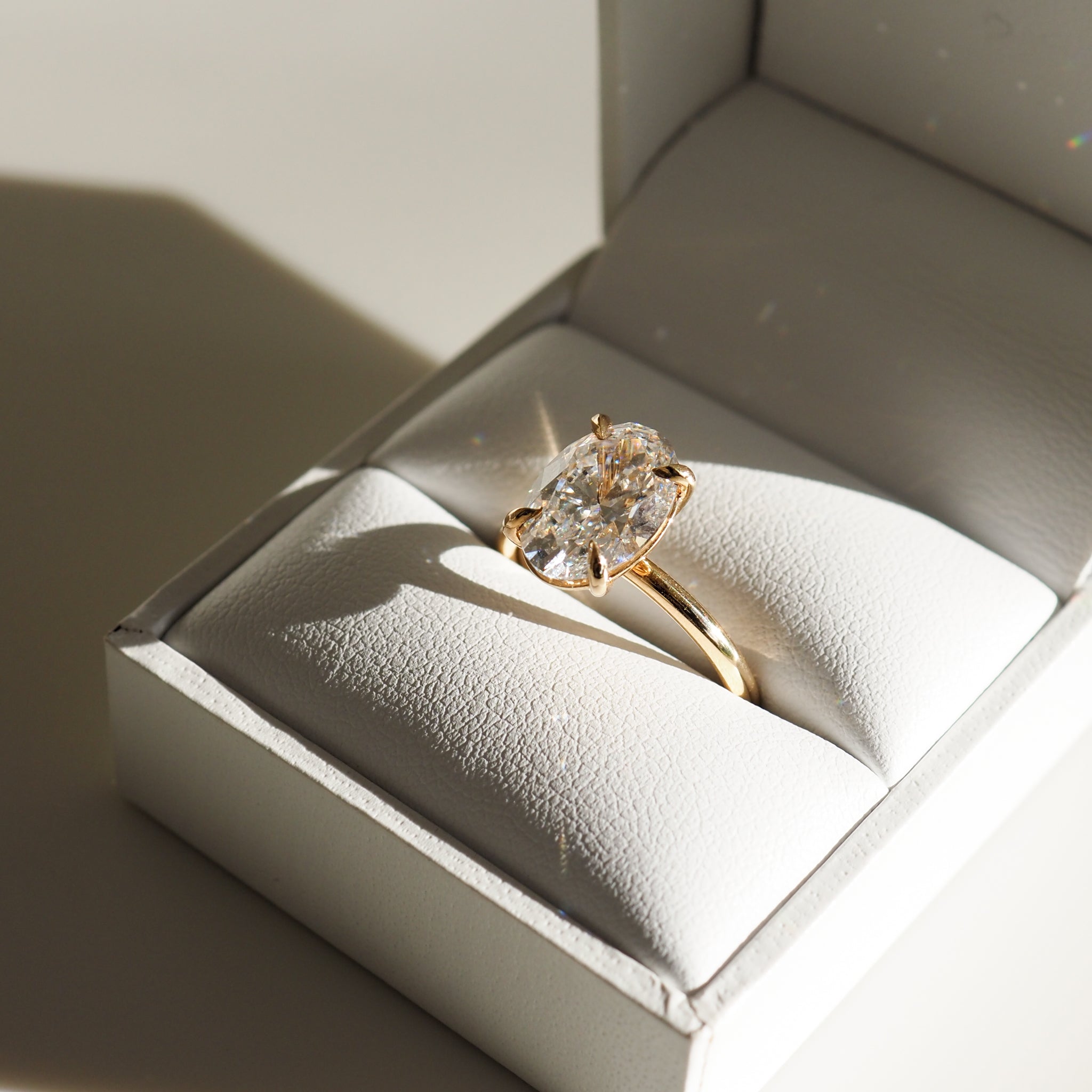 Clara | 3.02ct Oval Diamond Engagement Ring Ready To Wear