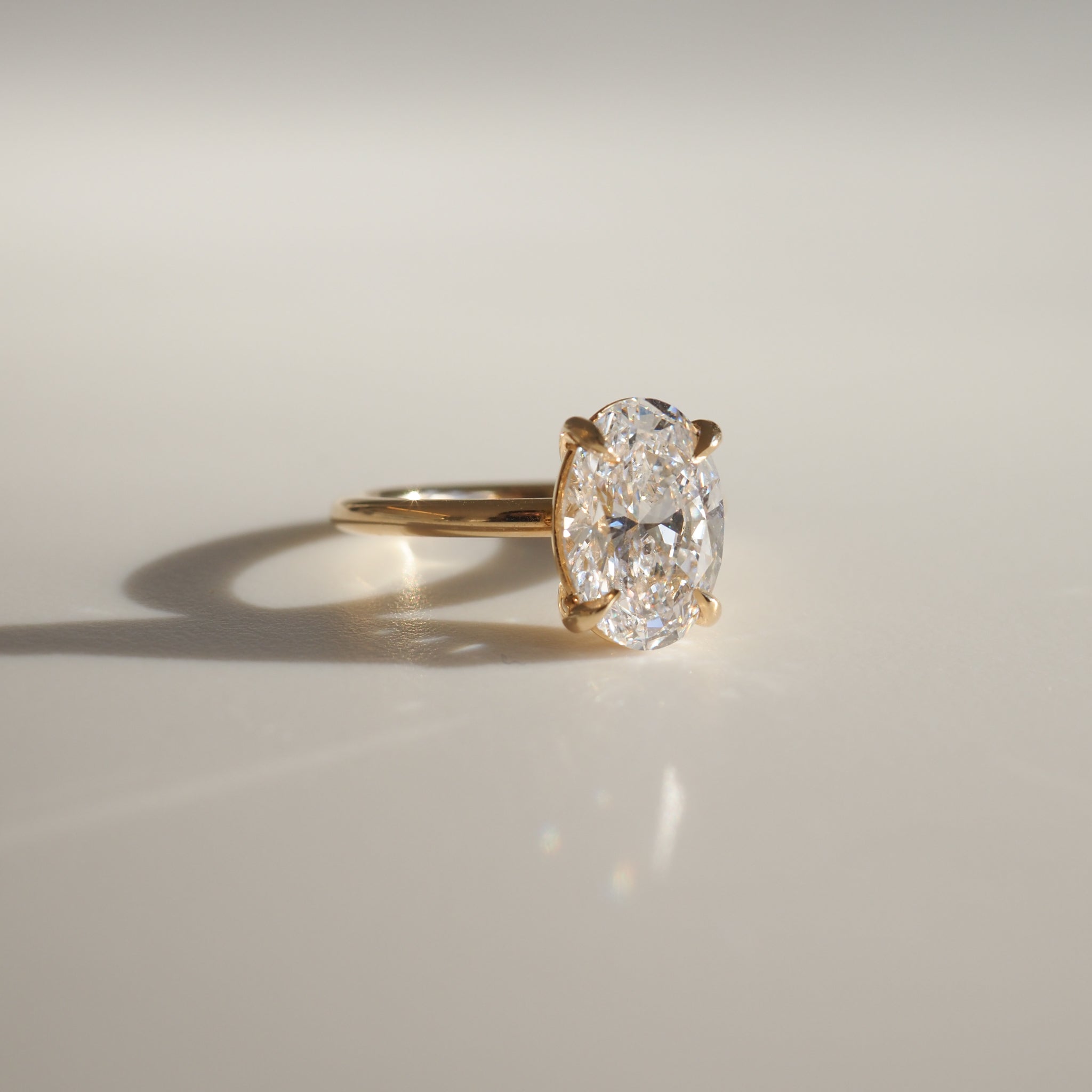 Clara | 3.02ct Oval Diamond Engagement Ring Ready To Wear