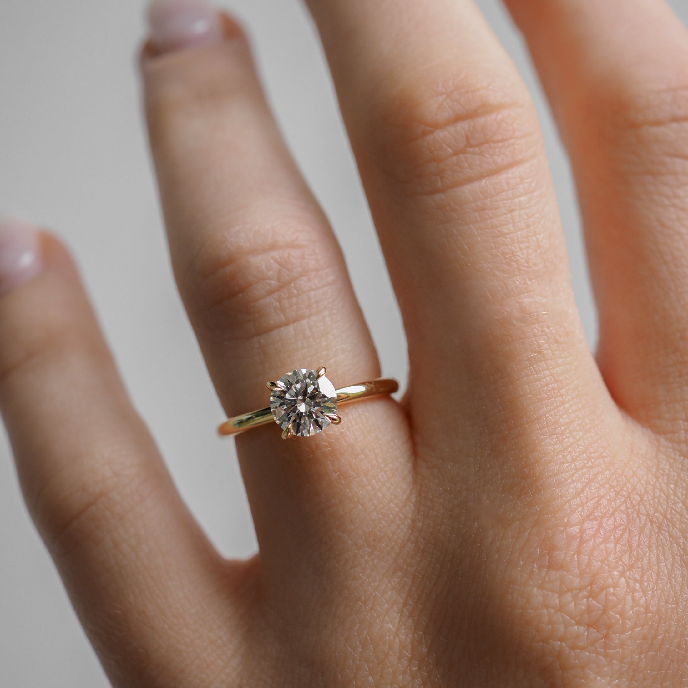 Cleo | 1ct Round Lab-Grown Diamond Ring