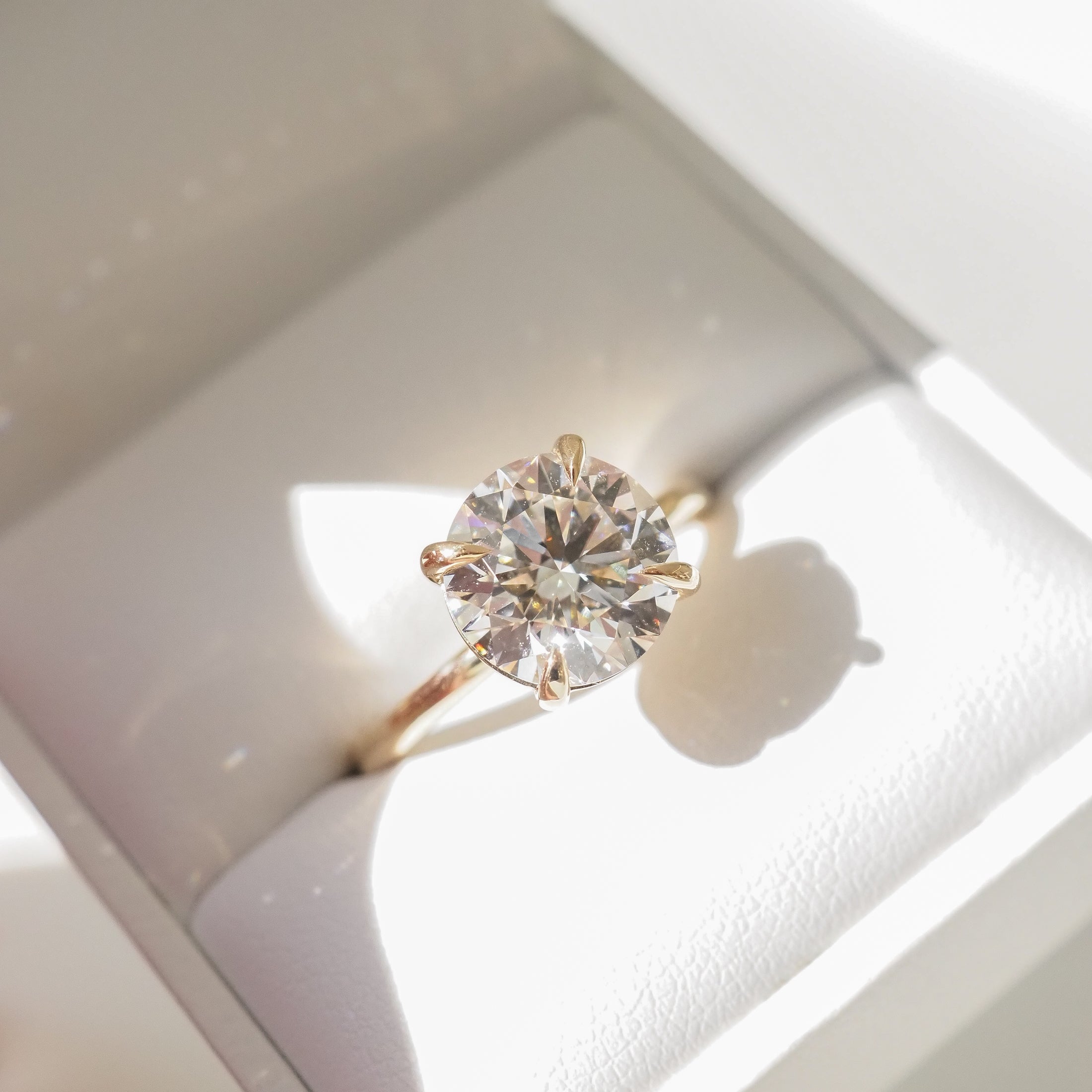 Cleo | 3ct Round Lab-Grown Diamond Ring