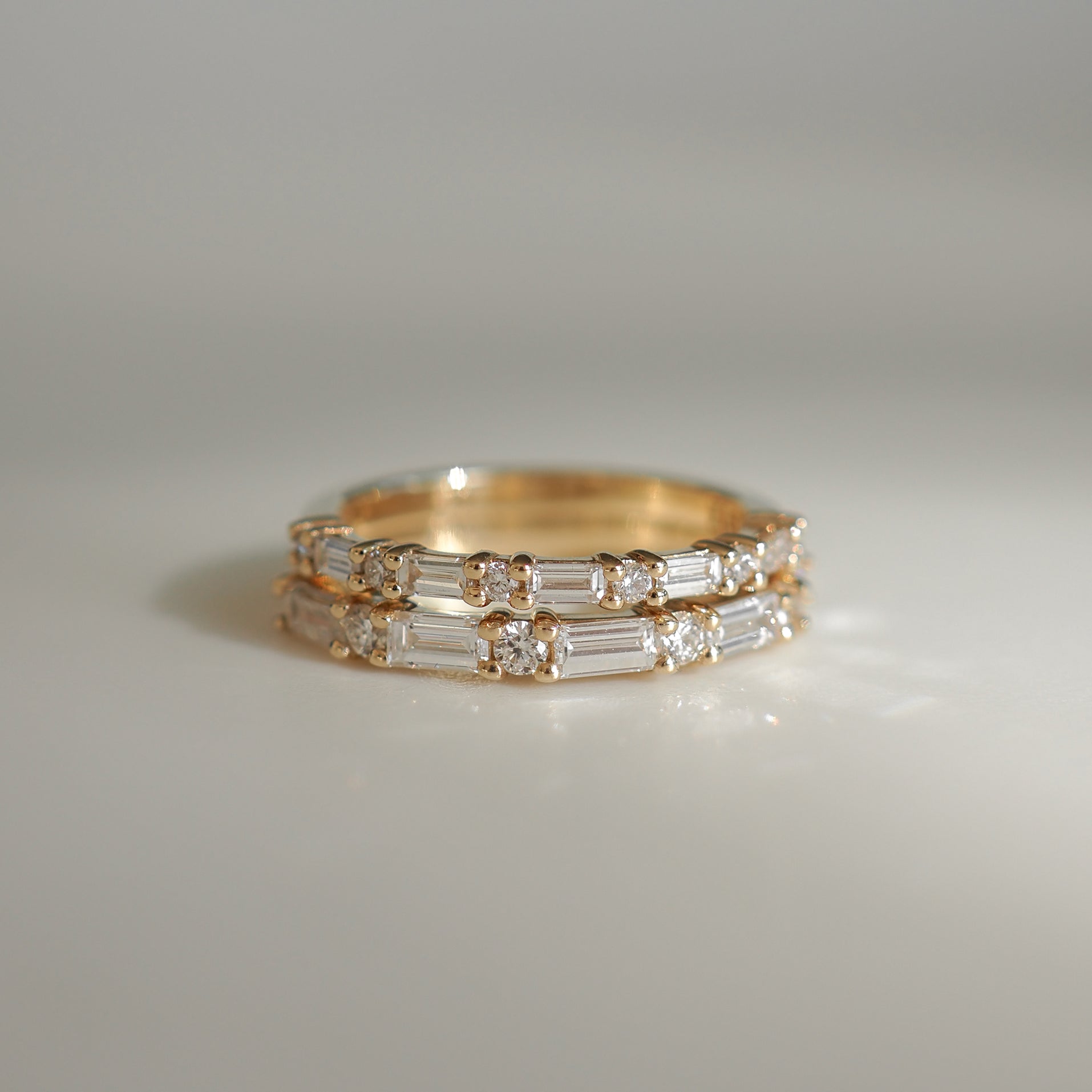 Elodie | Round & Baguette Lab-Grown Diamond Wedding Ring