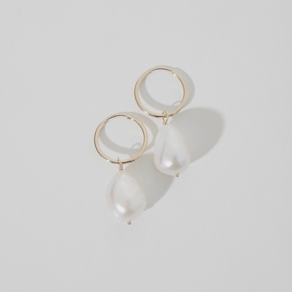 Gray freshwater sales pearl earrings