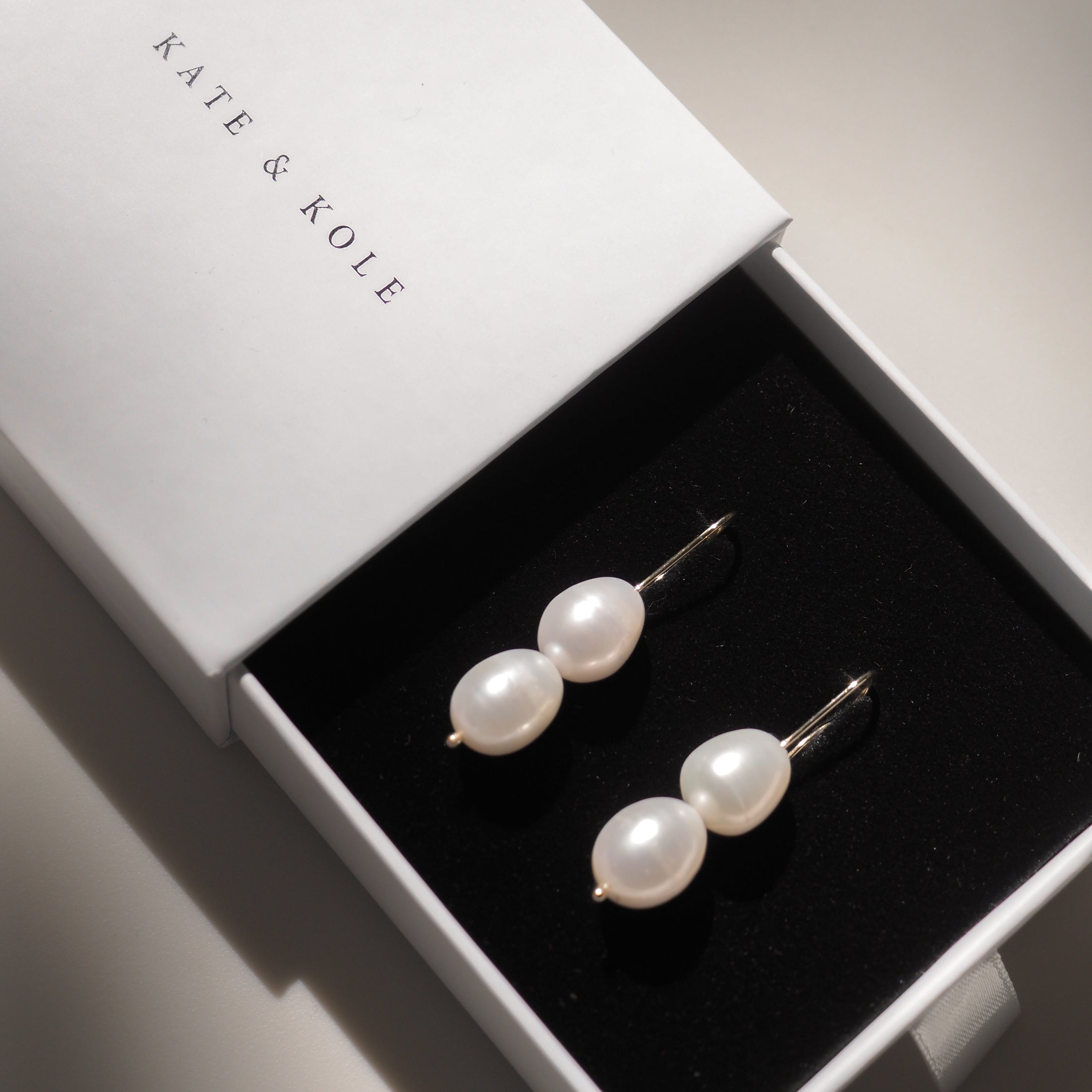 Large Pearl Drop Earrings