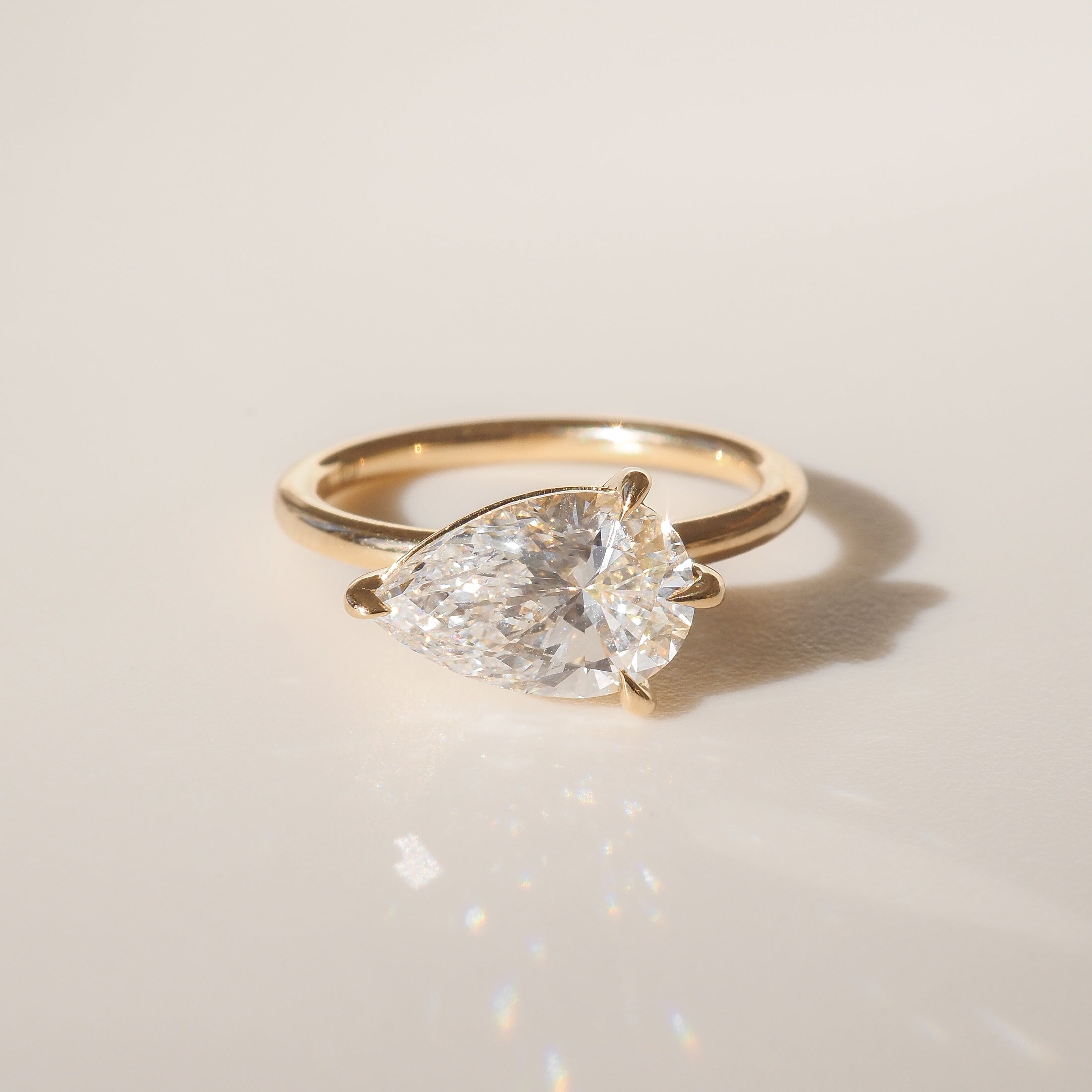 Lara | 2ct Pear Solitaire Ring