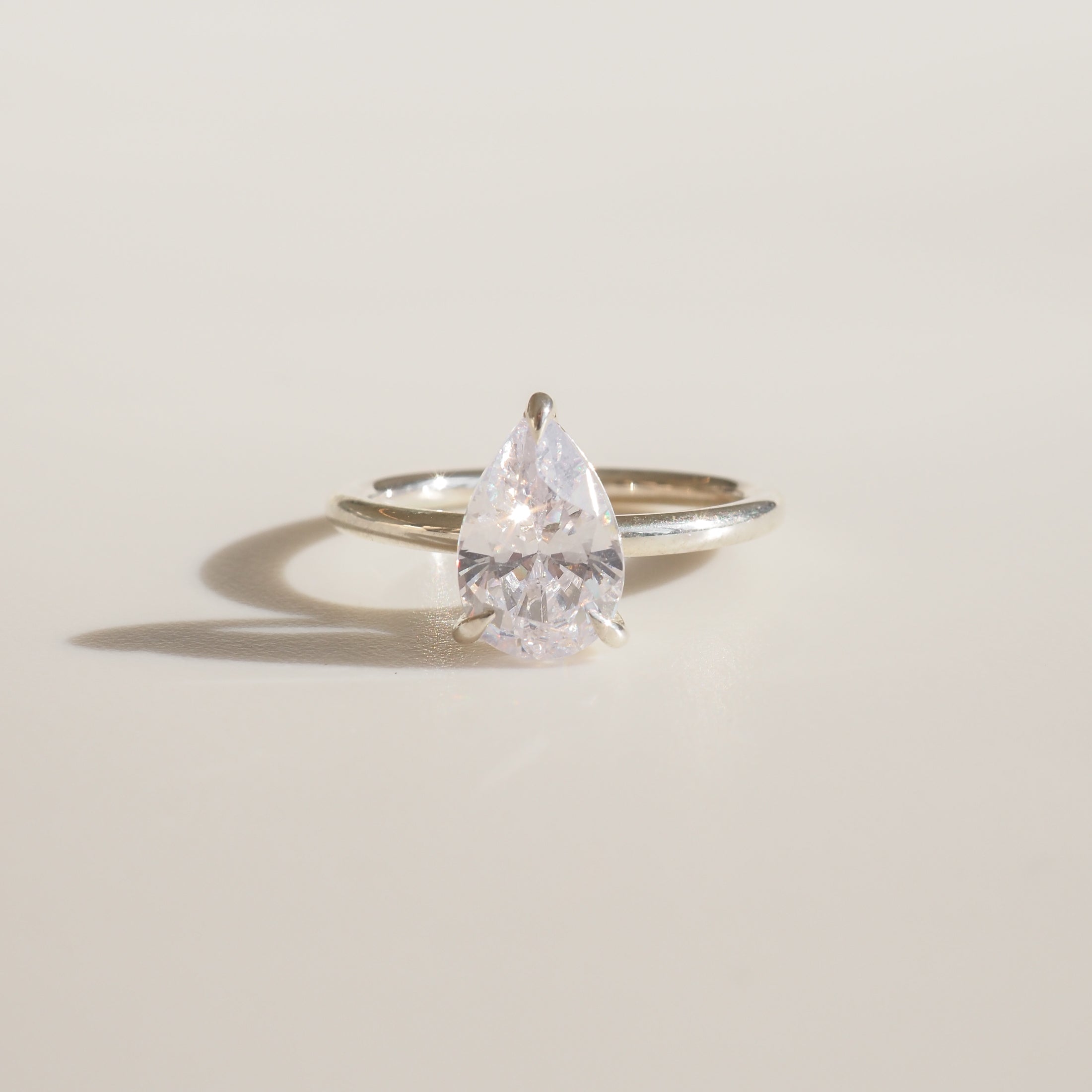 Lyla | 1.5ct Pear Cubic Zirconia Proposal Ring