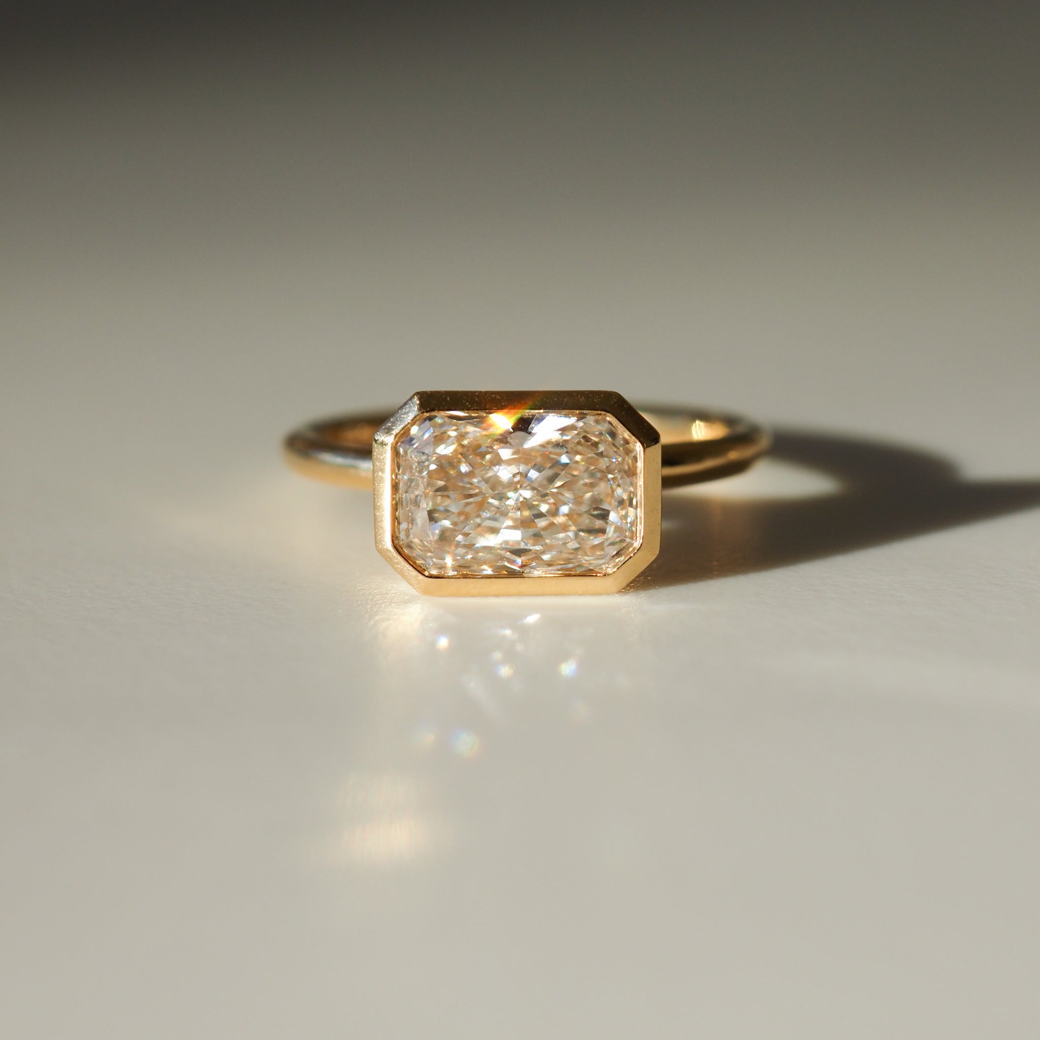 Rya | 1.75ct East West Radiant Lab-Grown Diamond Engagement Ring