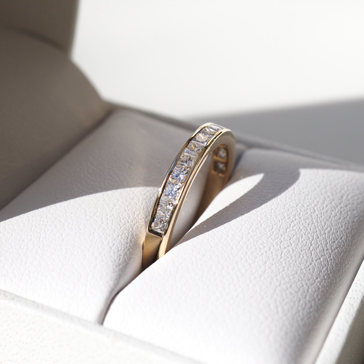 Rian | Channel Set Princess Cut Lab-Grown Diamond Wedding Ring – Kate ...