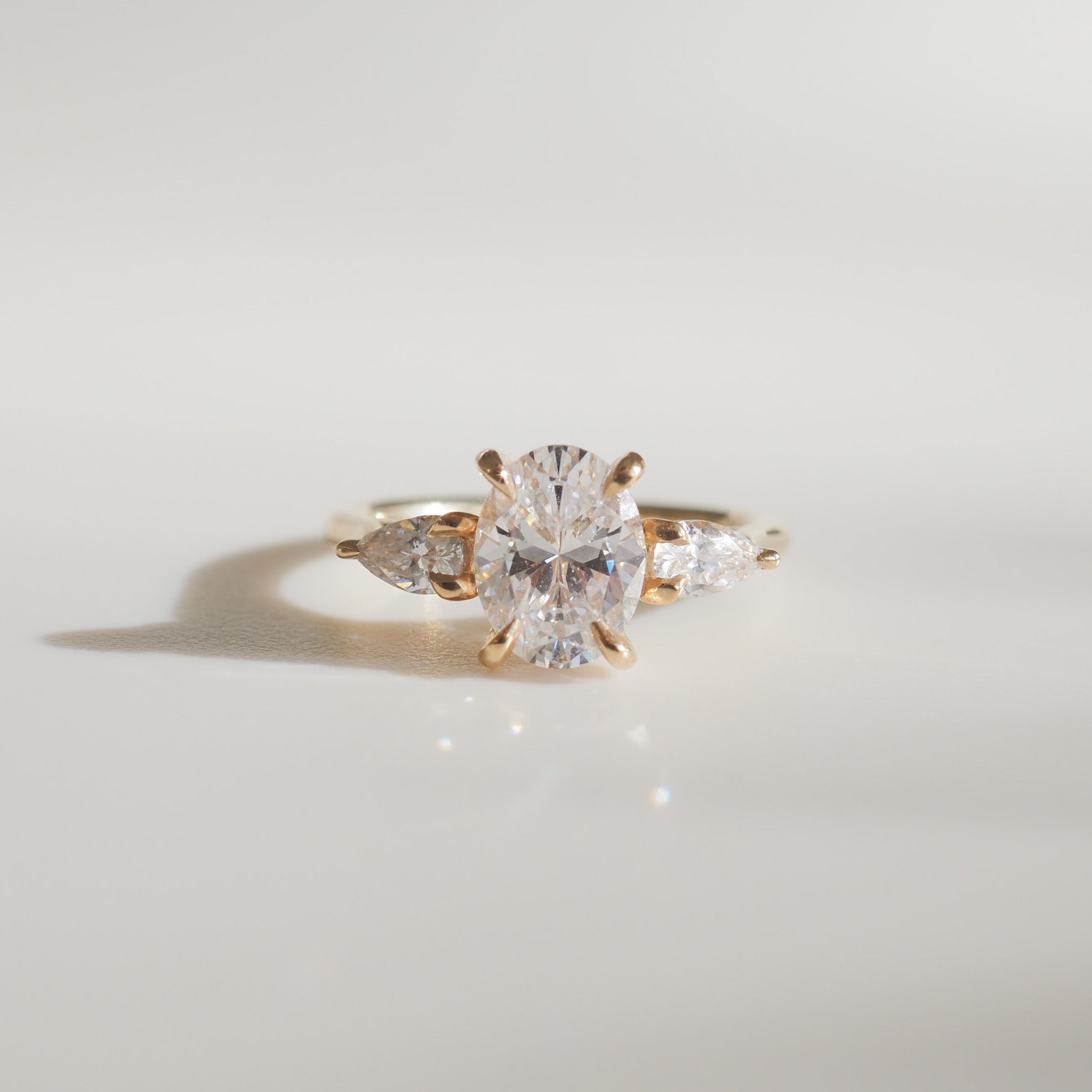 Ania | 1.75ct Oval & Pear Cubic Zirconia Proposal Ring