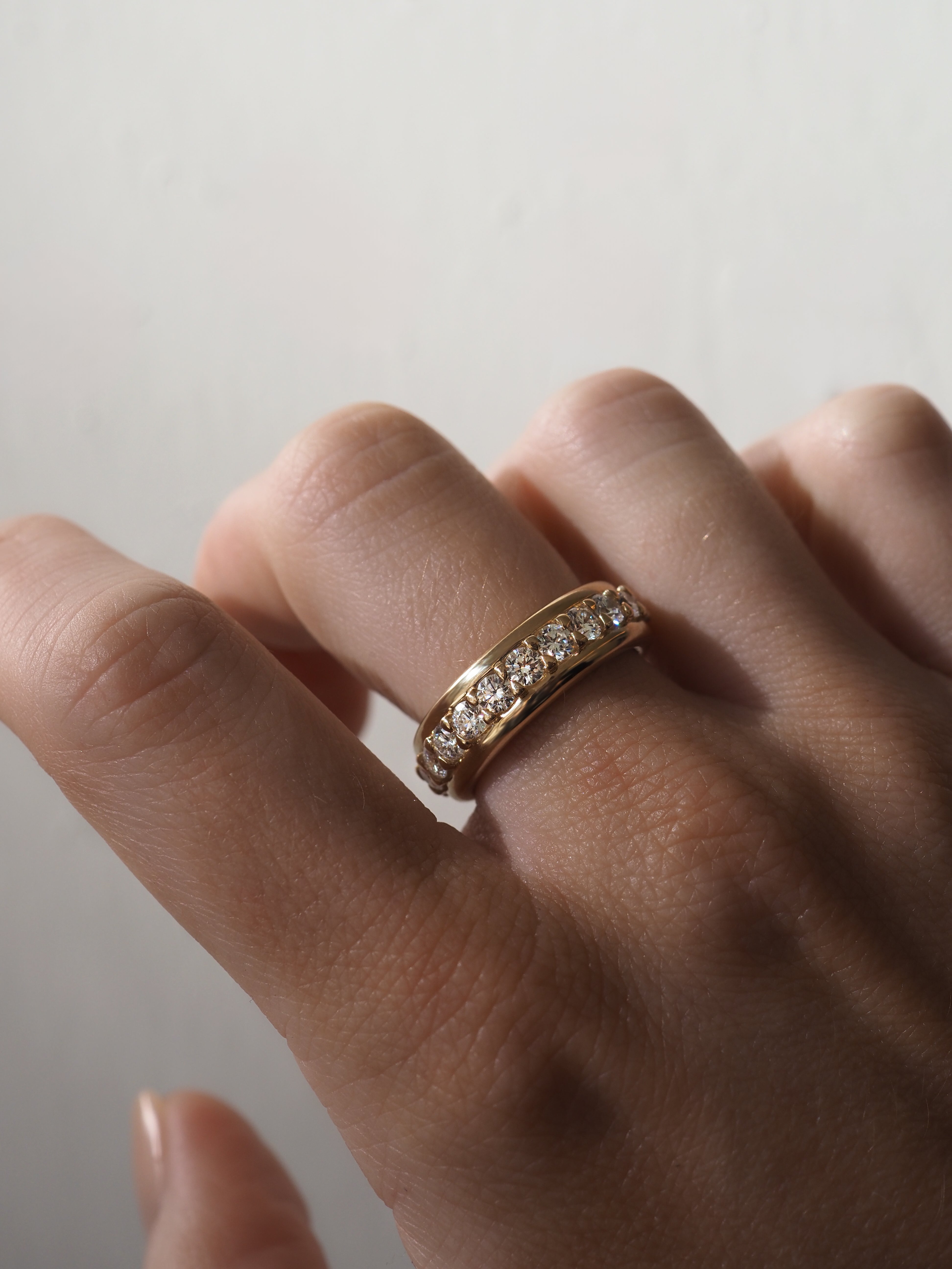 Solene | Bold Pavé Lab-Grown Diamond Wedding Ring