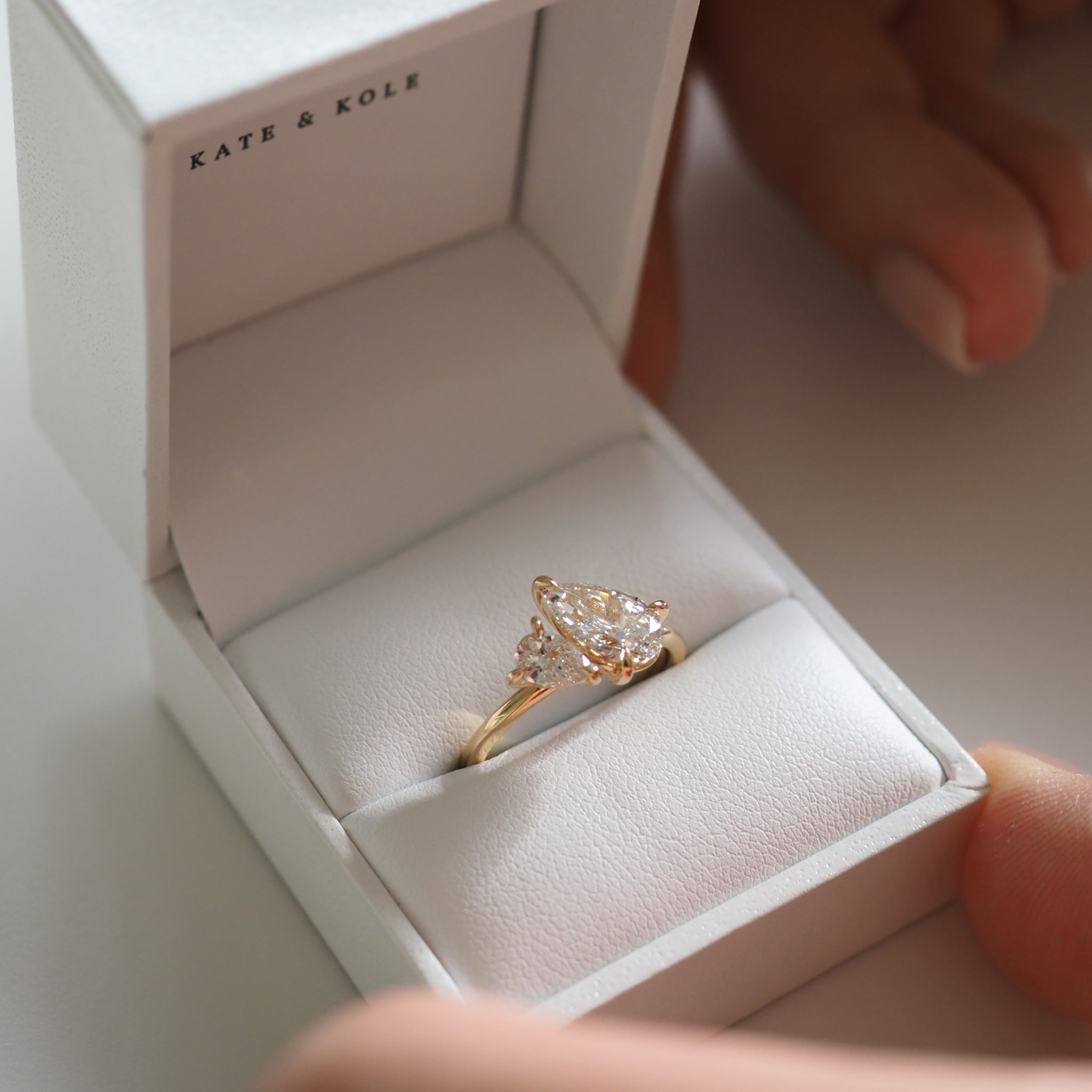 Duet™ | Pear Lab-Grown Diamond Engagement Ring