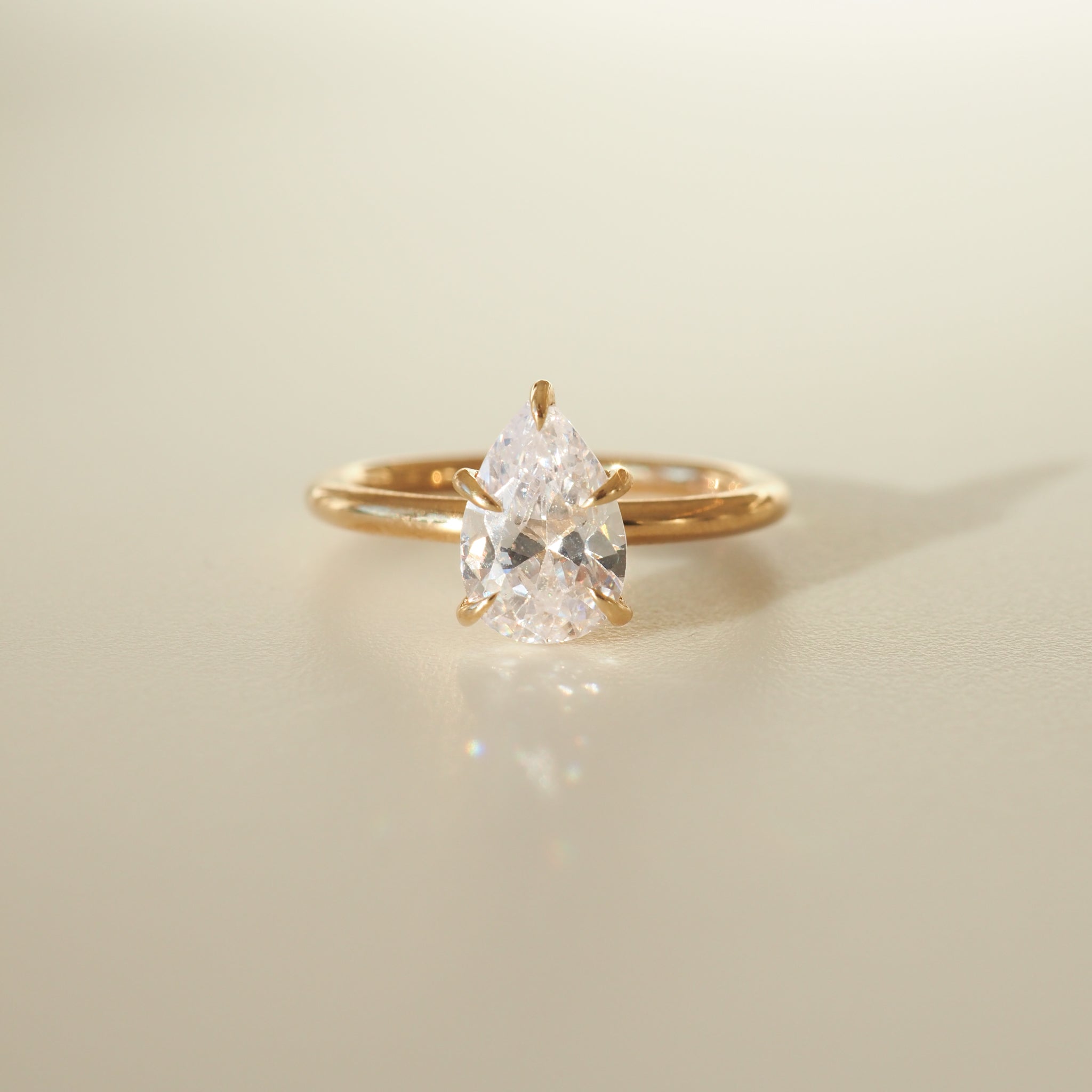 Fia | 1.25ct Pear Cubic Zirconia Proposal Ring