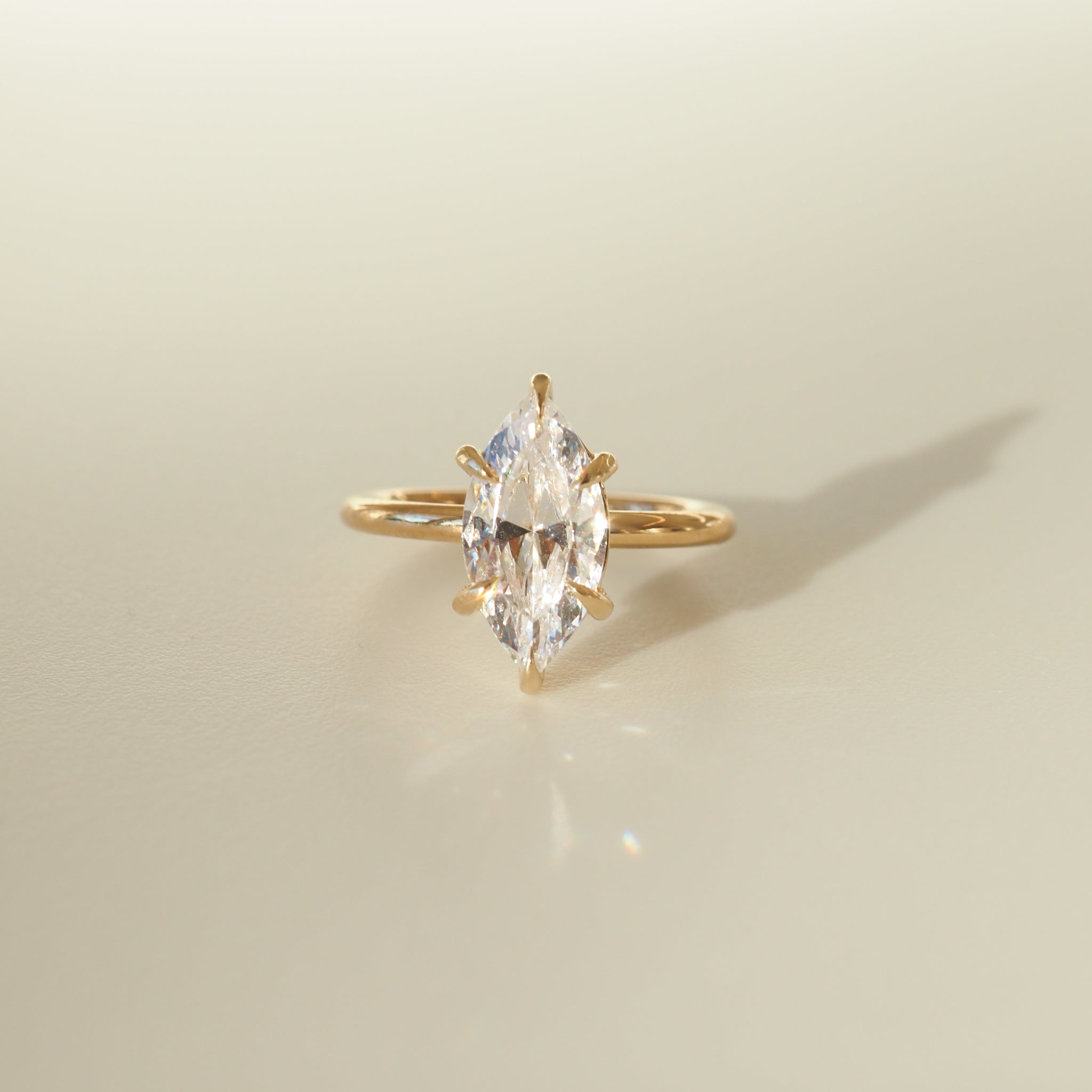 Mia | 2ct Marquise Cubic Zirconia Proposal Ring