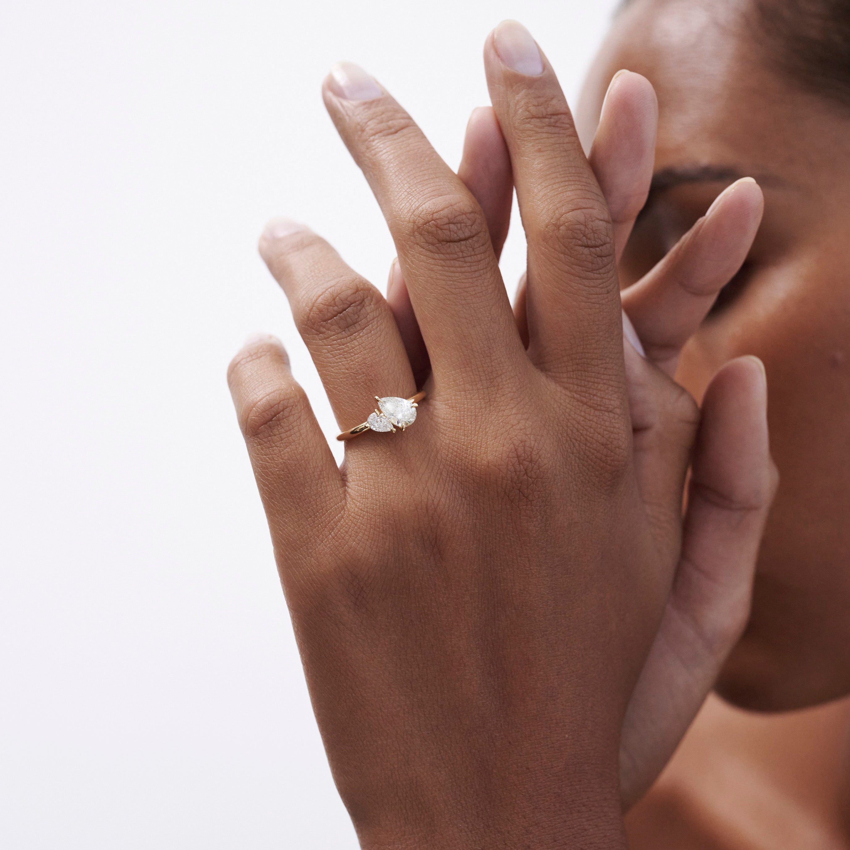 Duet™ | Pear Lab-Grown Diamond Engagement Ring