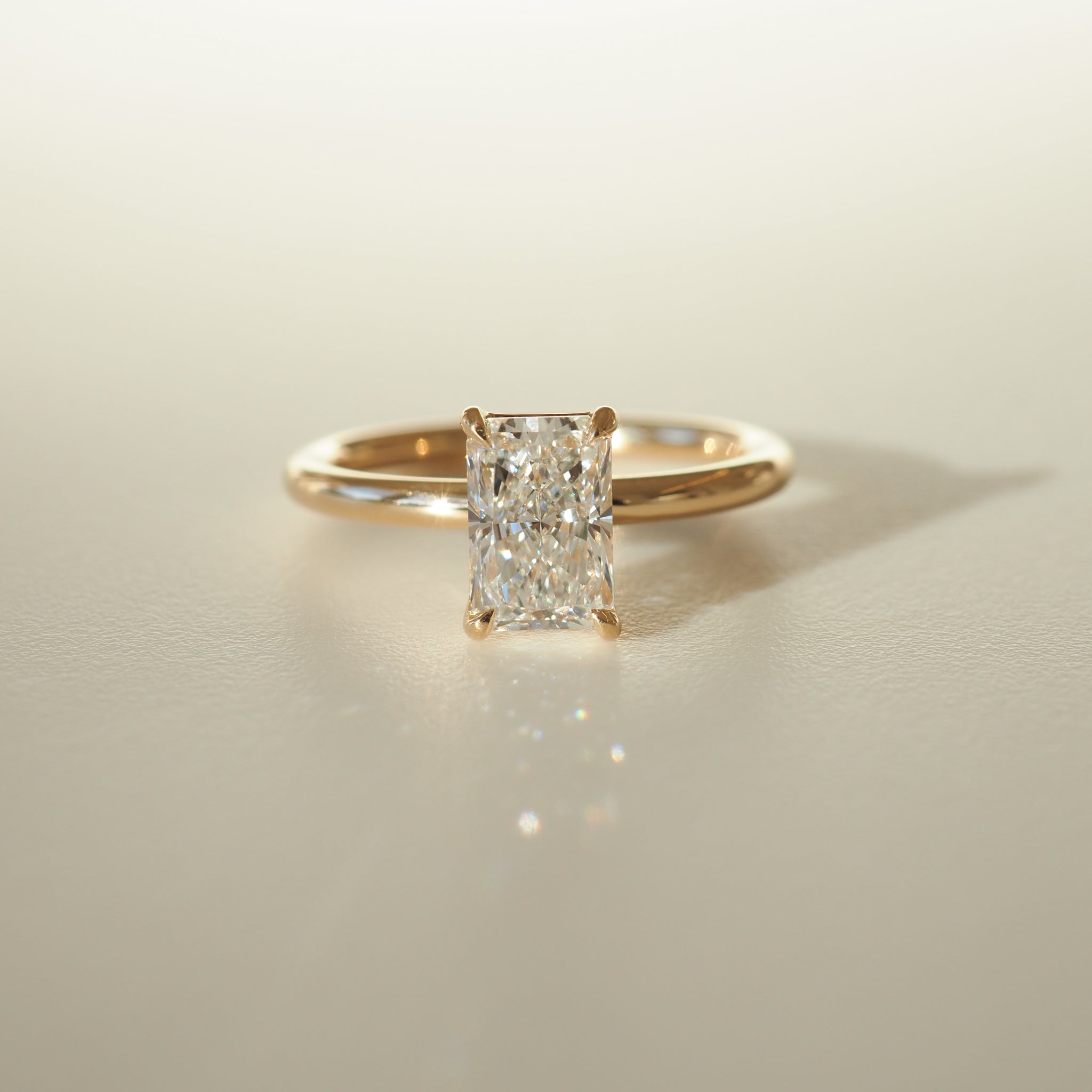 Rhea | 1.09ct Radiant Lab-Grown Diamond Engagement Ring Ready to Wear