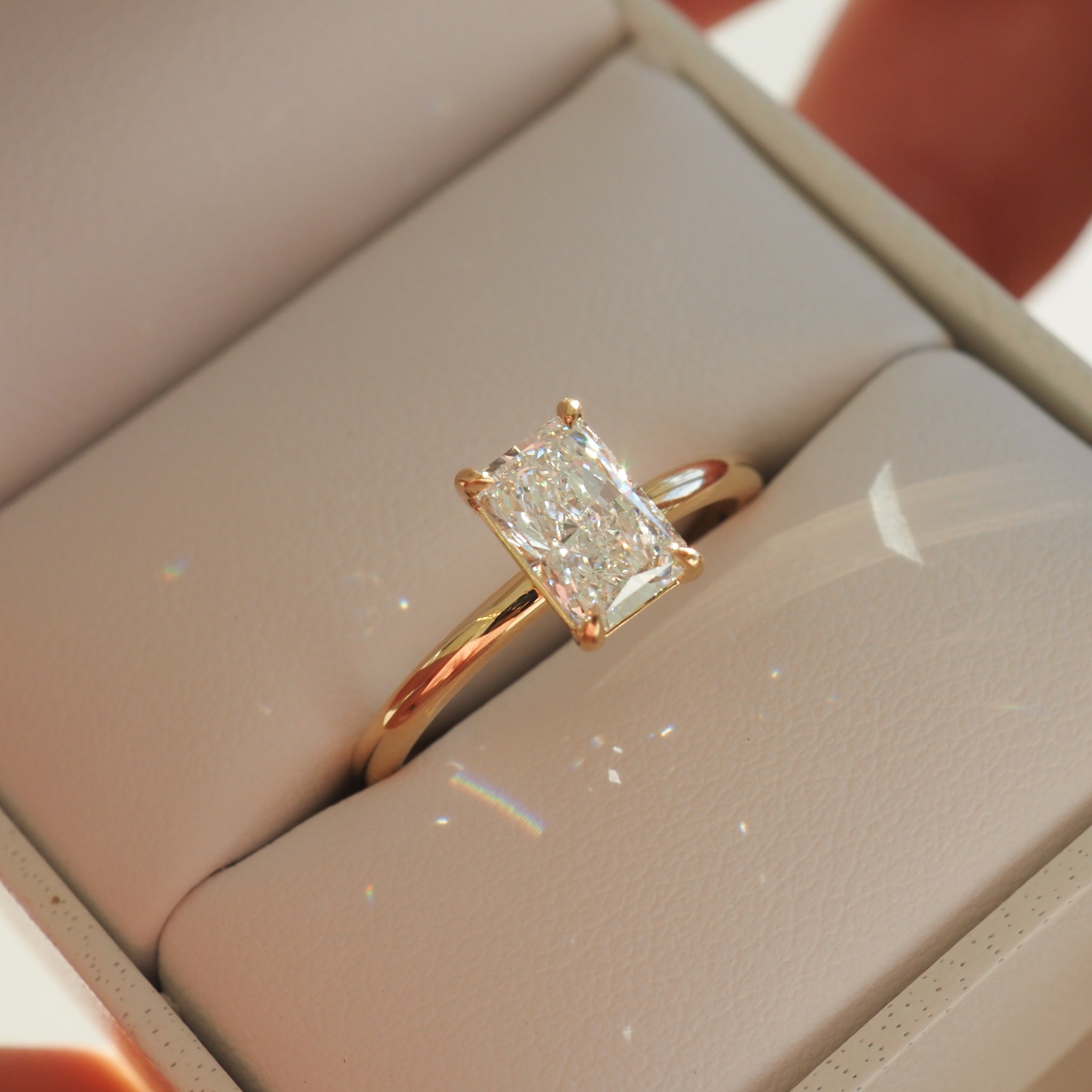 Rhea | 1.09ct Radiant Lab-Grown Diamond Engagement Ring Ready to Wear