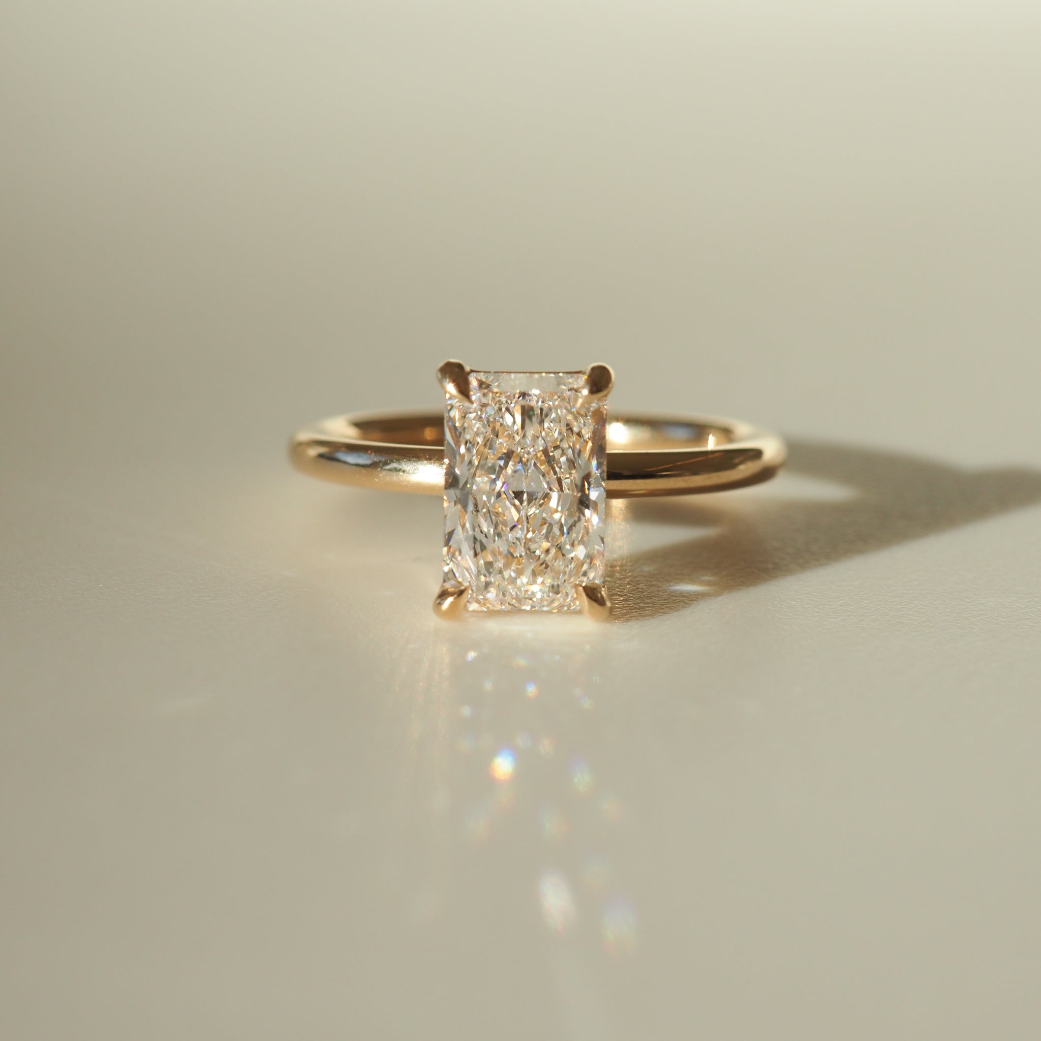 Rhea | 1.50ct Radiant Lab-Grown Diamond Engagement Ring Ready to Wear