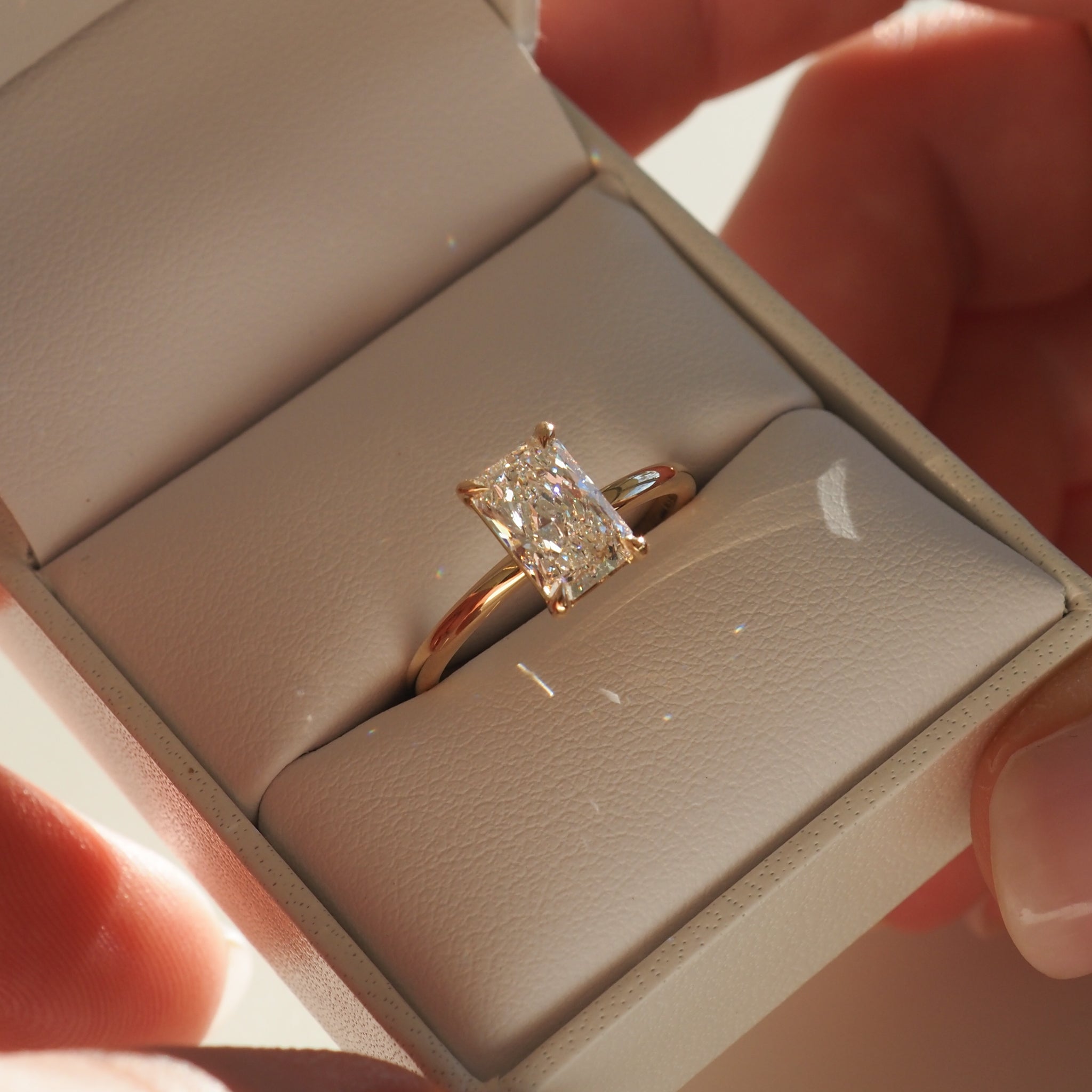 Rhea | 1.50ct Radiant Lab-Grown Diamond Engagement Ring Ready to Wear