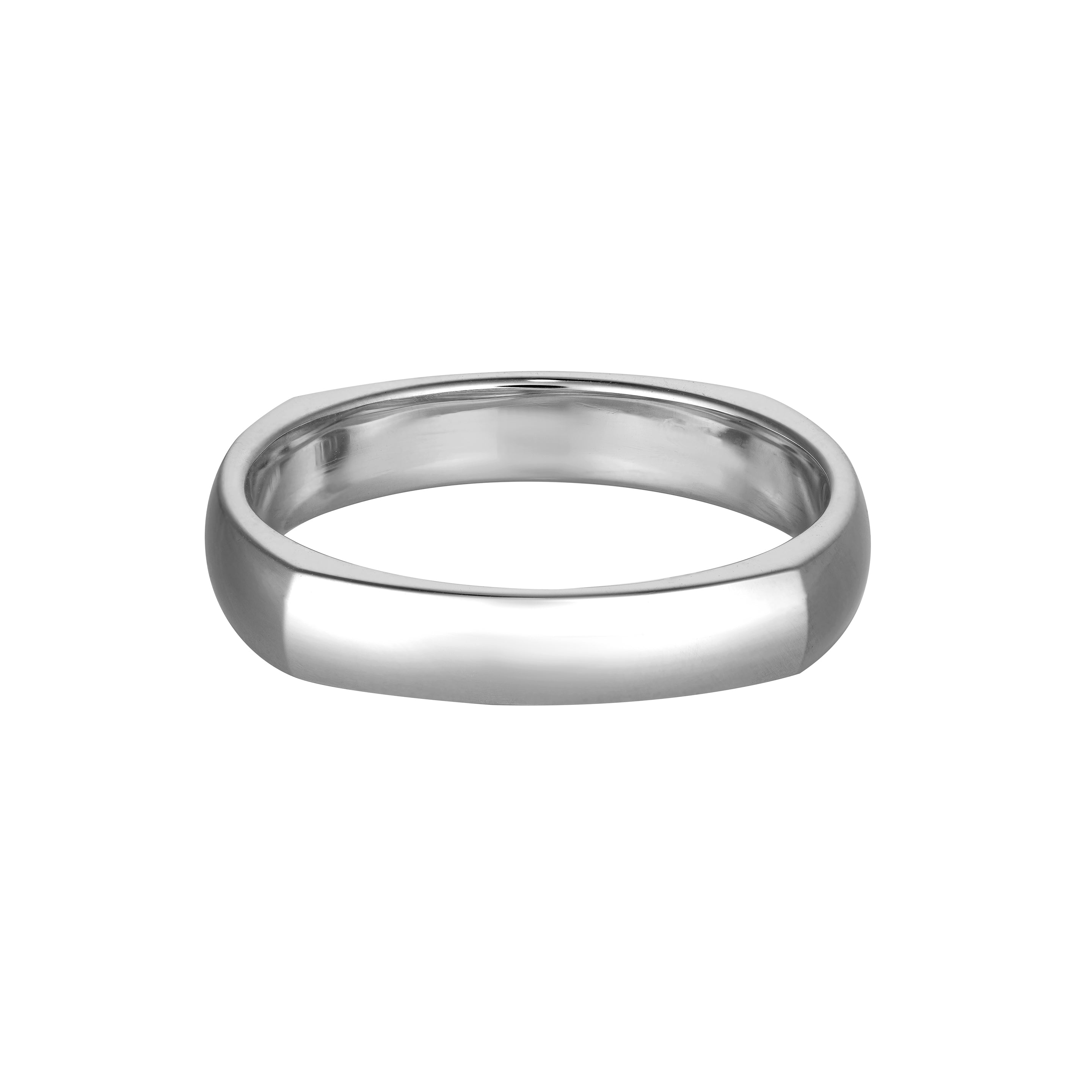 Men's Soft Four Sided Wedding Band