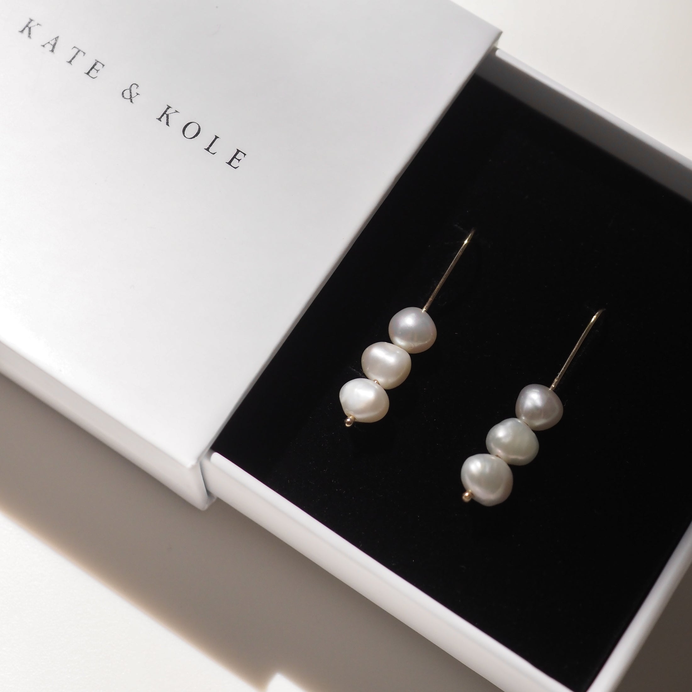 Small Pearl Drop Earrings