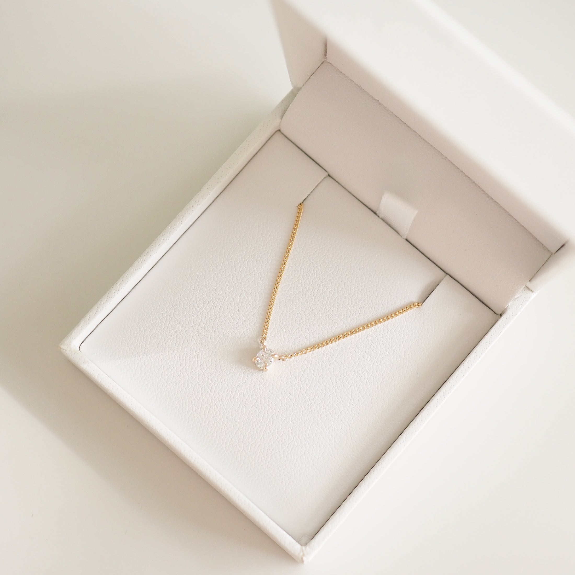 Solitaire Necklace | Oval Lab-Grown Diamond Necklace