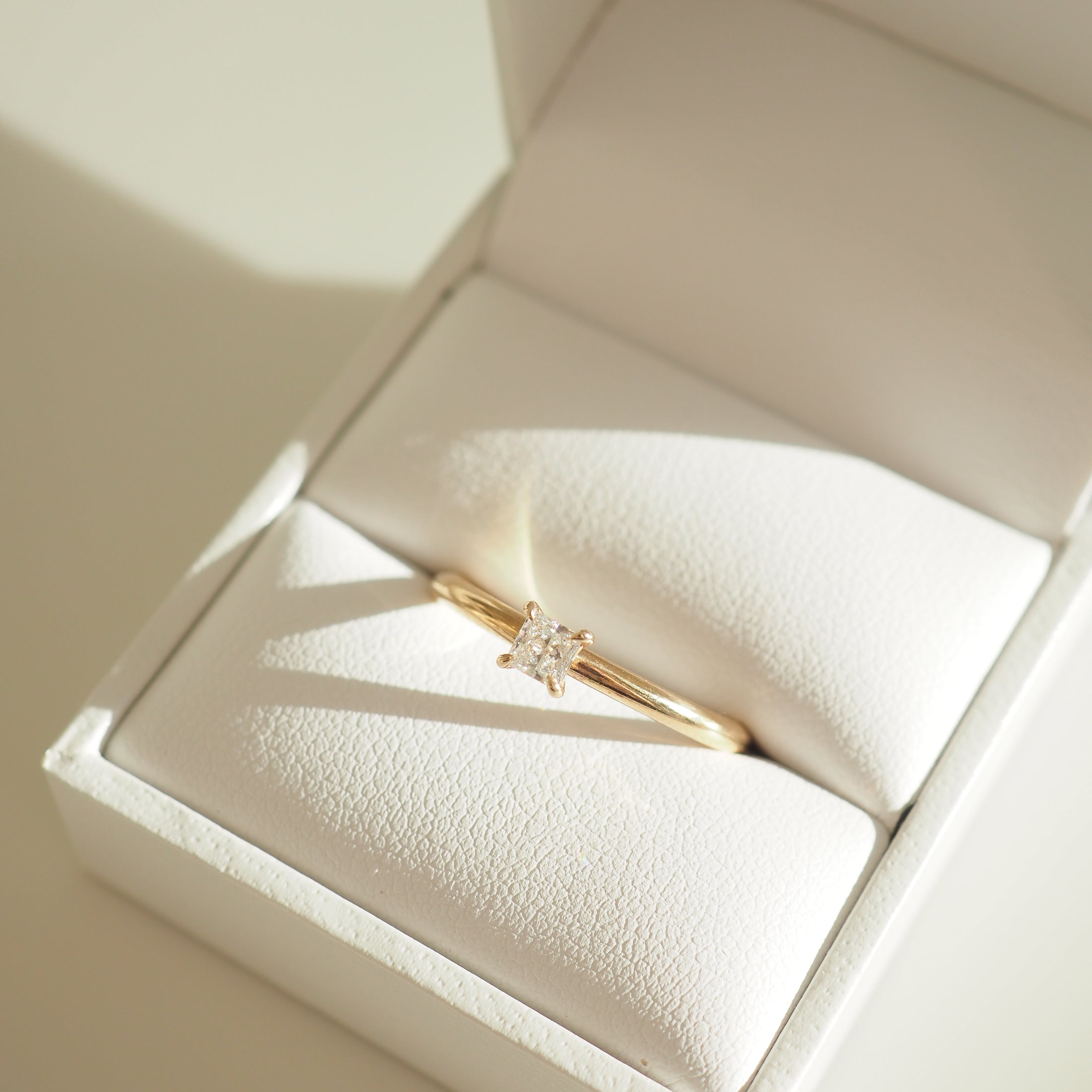 Tiny Diamond Ring | Cushion Lab-Grown Diamond Stacking Ring