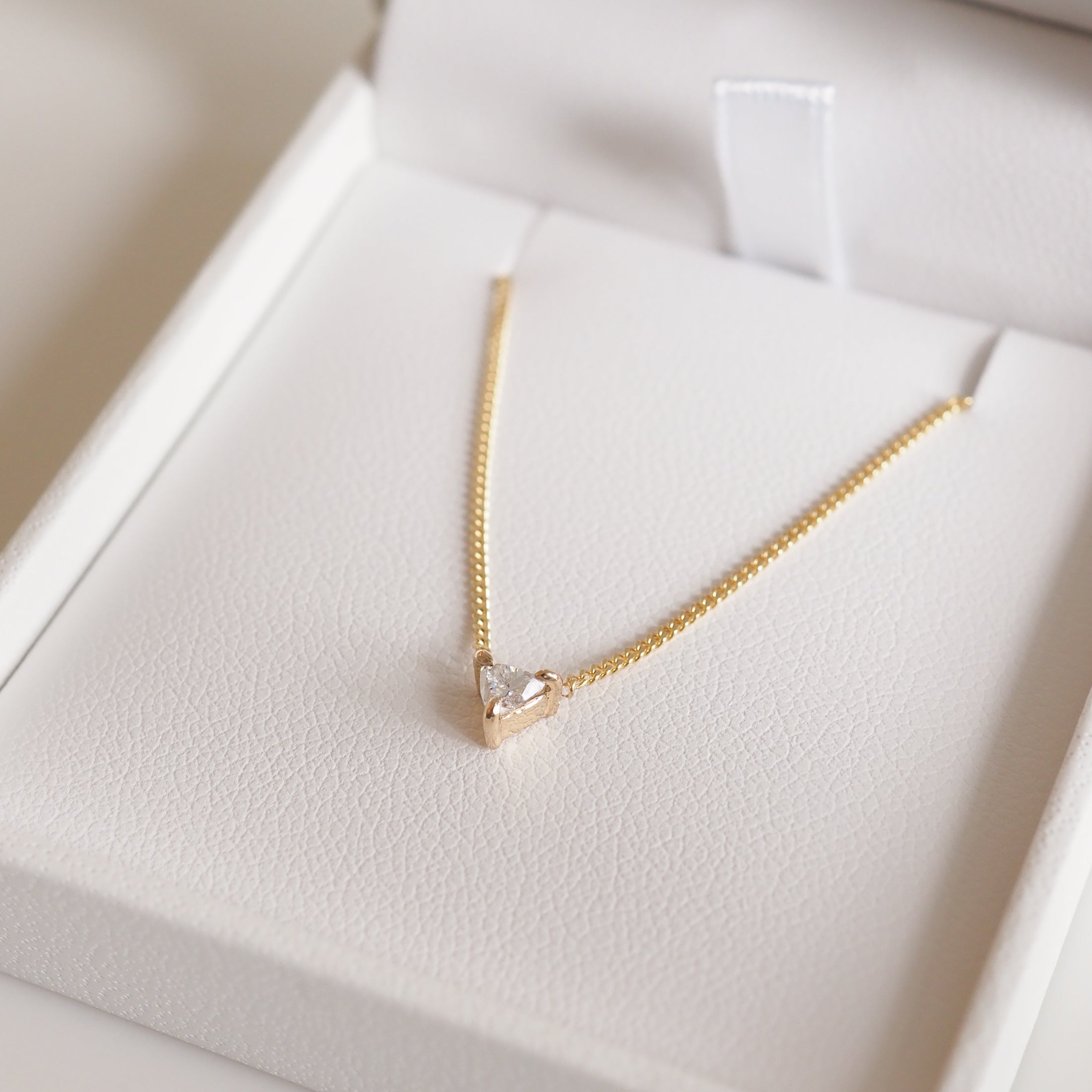 Solitaire Necklace | Trillion Lab-Grown Diamond Necklace