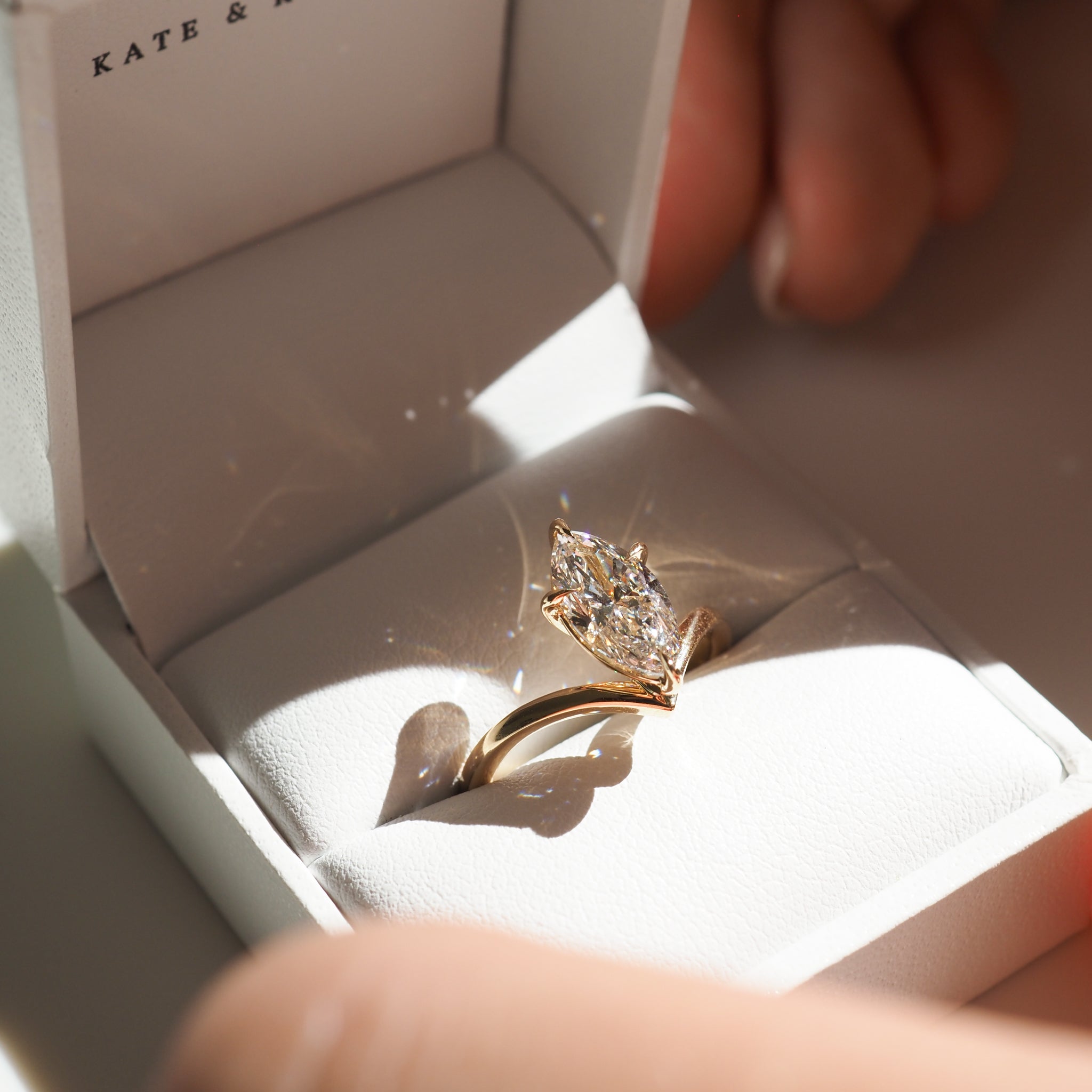 Vela | Marquise Lab-Grown Diamond Engagement Ring